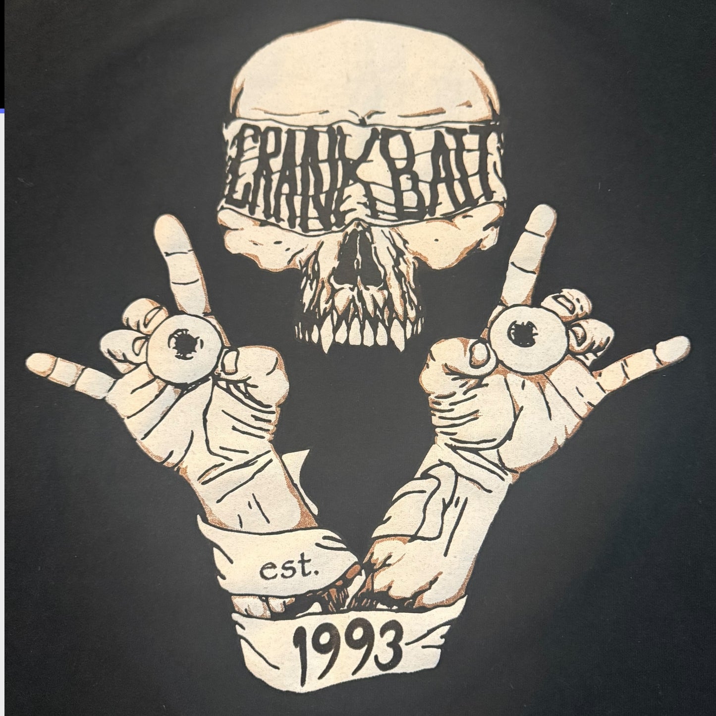 CRANKBAIT Band Eight Strings And A Hand Full Of Splinters Long Sleeve T-Shirt Size XL