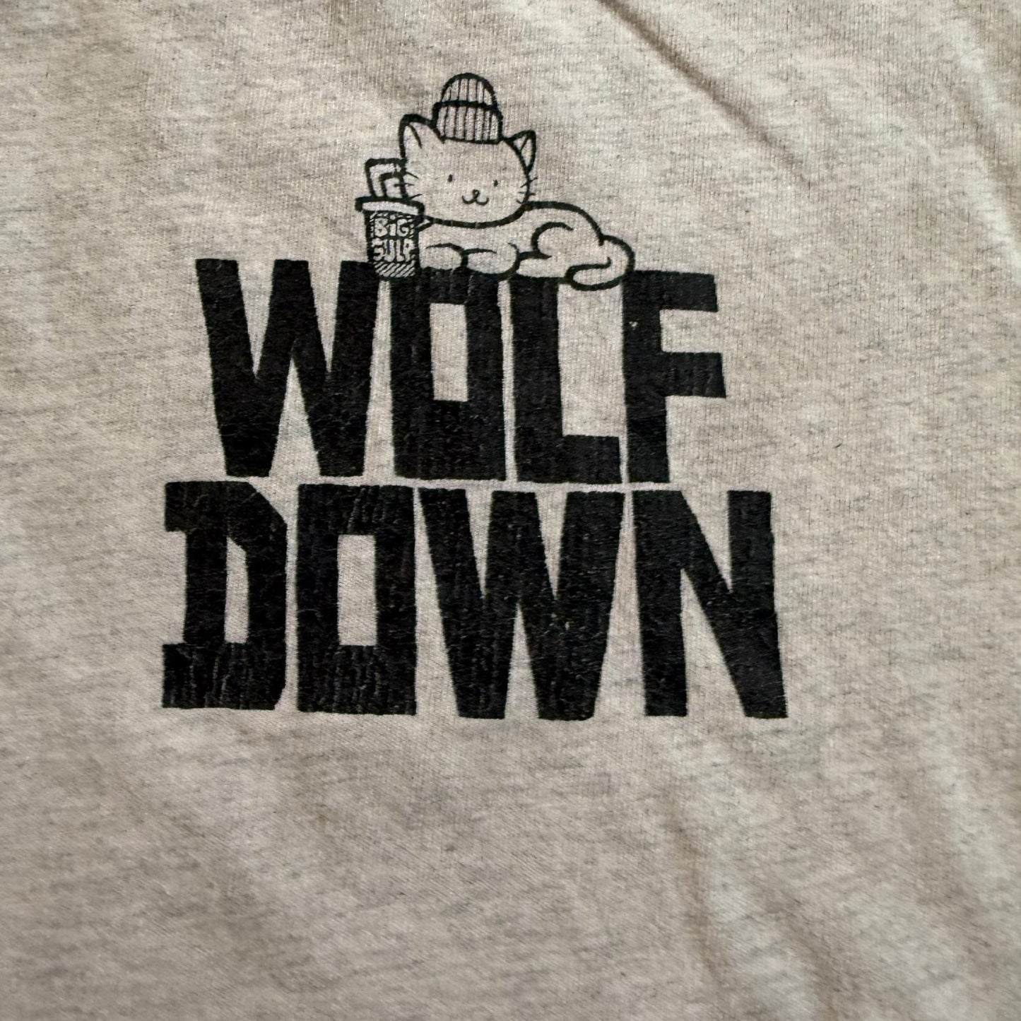 Wolf Down Hardcore Band Gray T-Shirt Size L