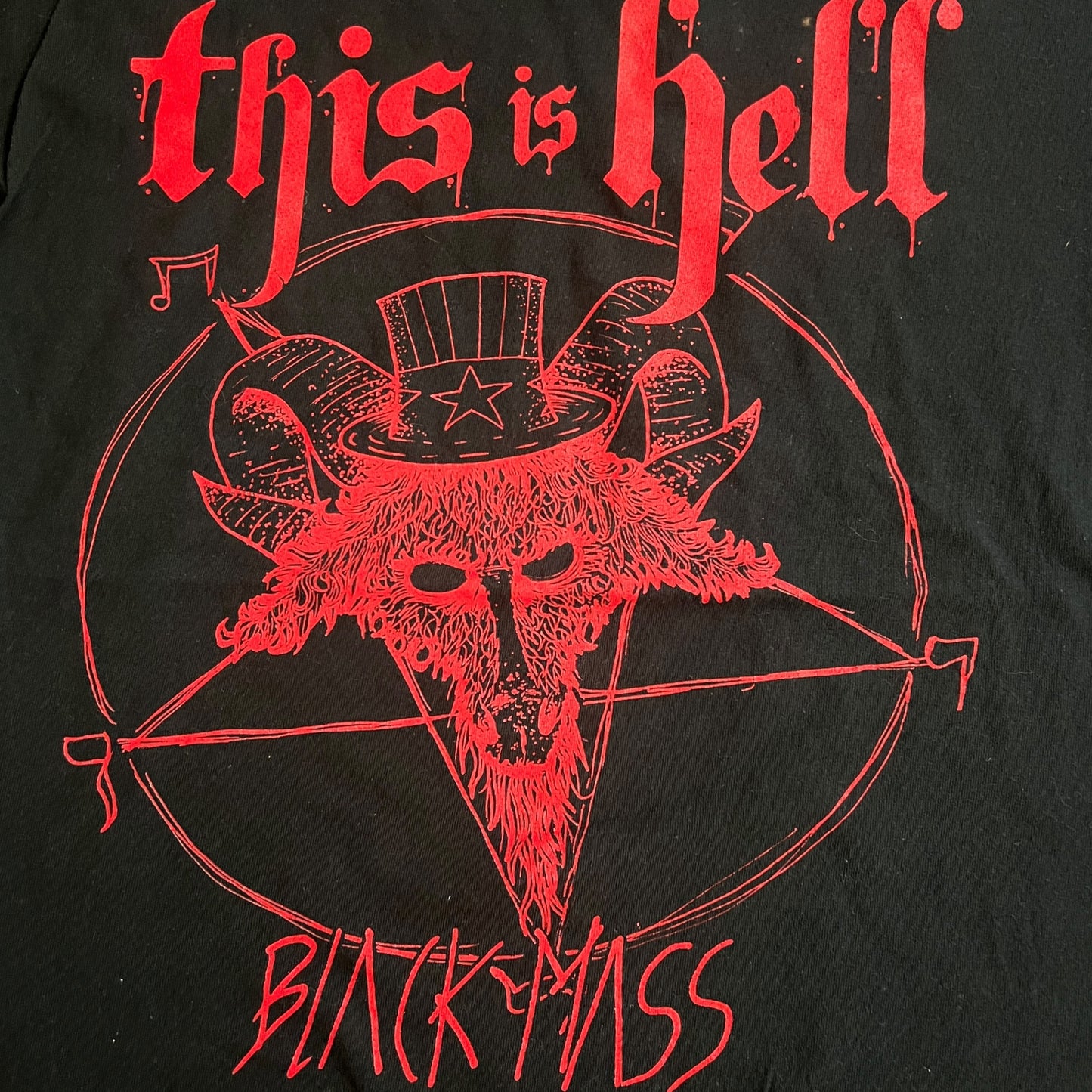 This Is Hell Band Black Mass 2011 T-Shirt Size L