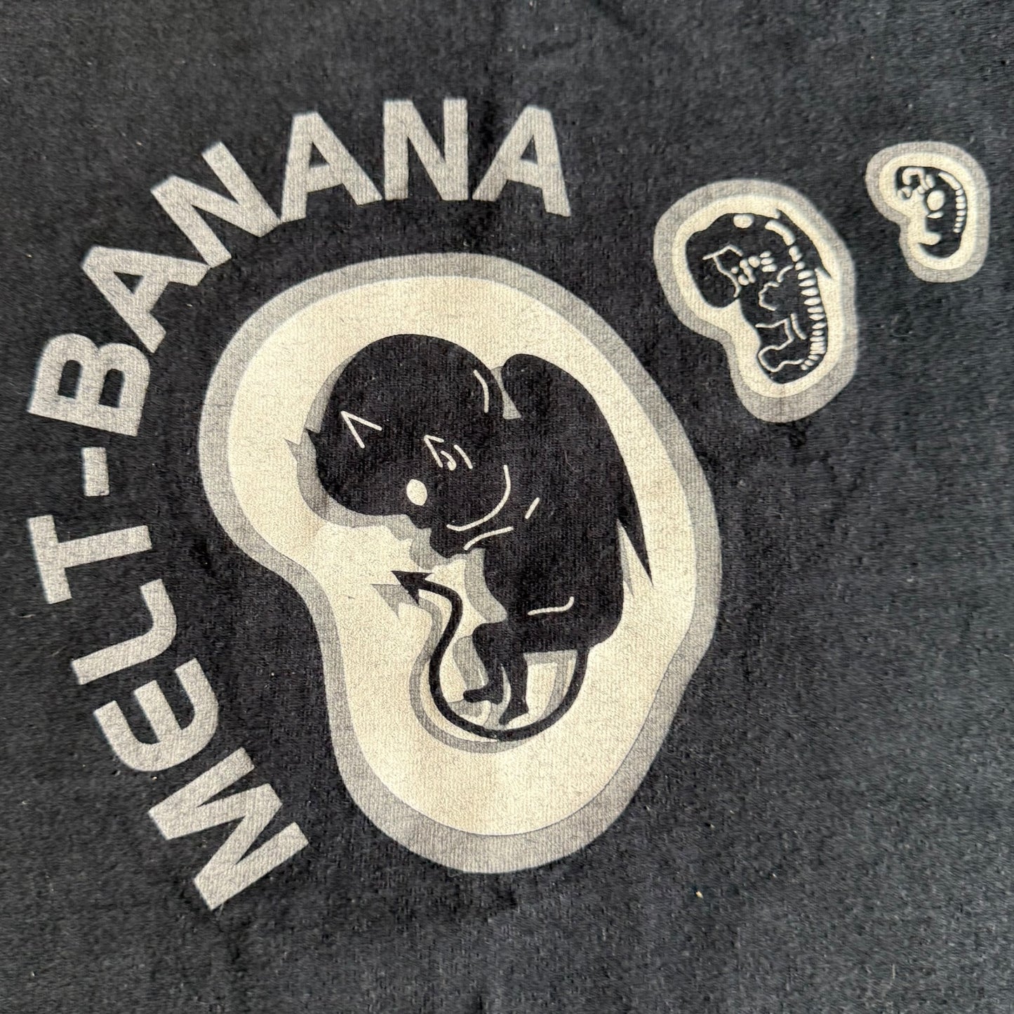 Melt-Banana Band Embryonic Devil Baby Vintage T-Shirt Size XL