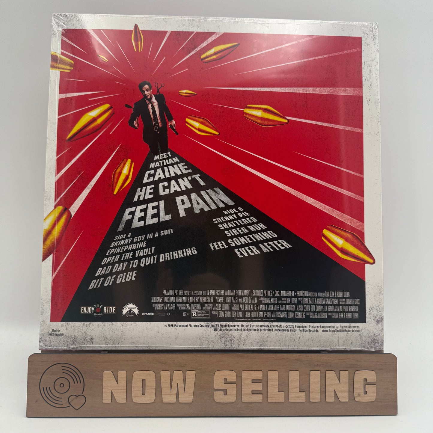 Novocaine Soundtrack Vinyl LP Red / White / Yellow Tri-Color SEALED