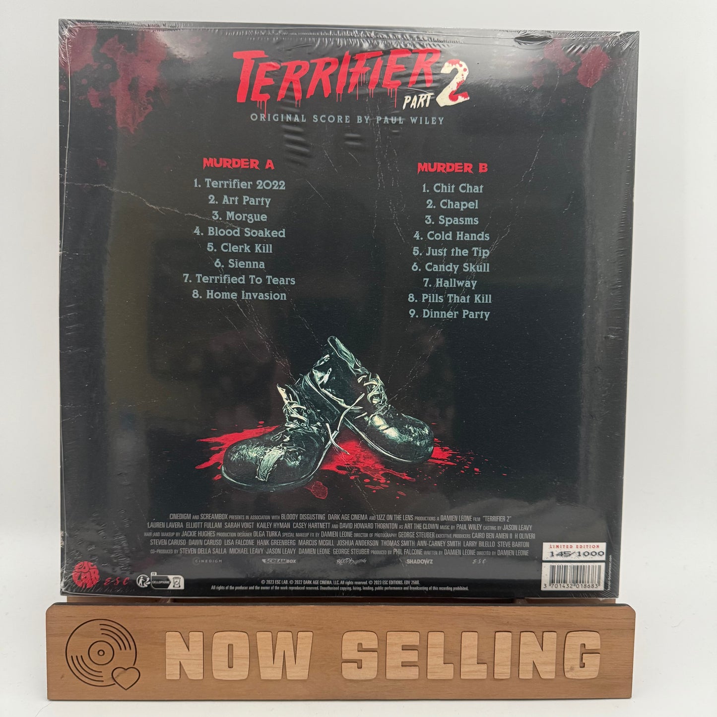 Damien Leone's Terrifier 2 Soundtrack Vinyl LP Red Numbered SEALED Paul Wiley