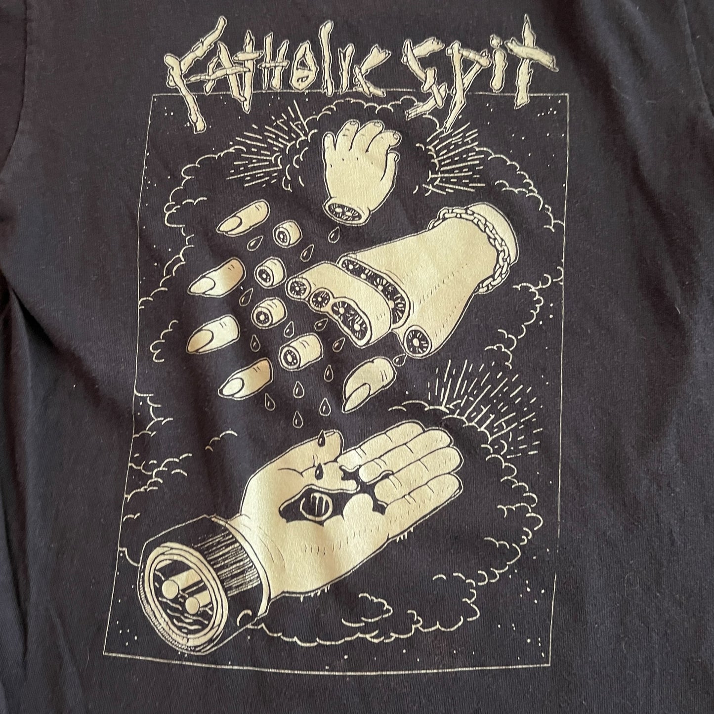 Catholic Spit Band T-Shirt Size S Kent State Dummy