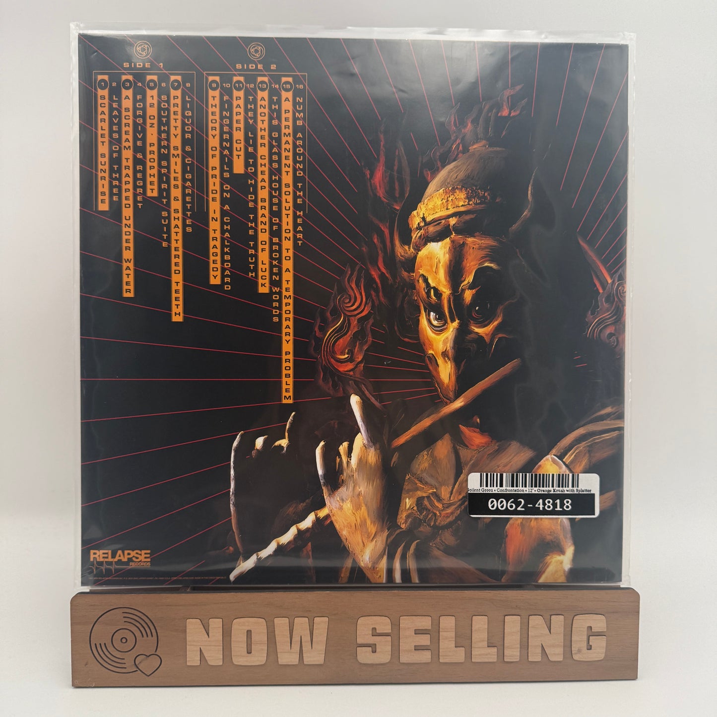 Soilent Green - Confrontation Vinyl LP Orange Krush Black Splatter