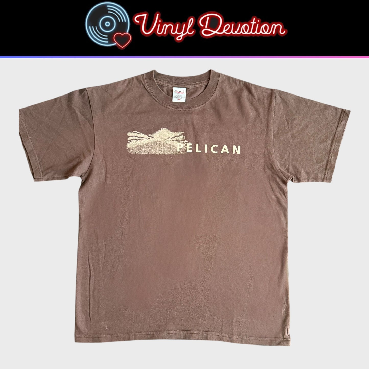 Pelican Band The Fire In Our Throats Will Beckon The Thaw Brown Vintage T-Shirt Size M