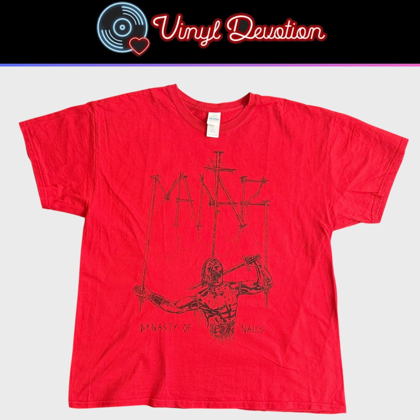 Mantar Band Dynasty Of Nails Red T-Shirt Size XL