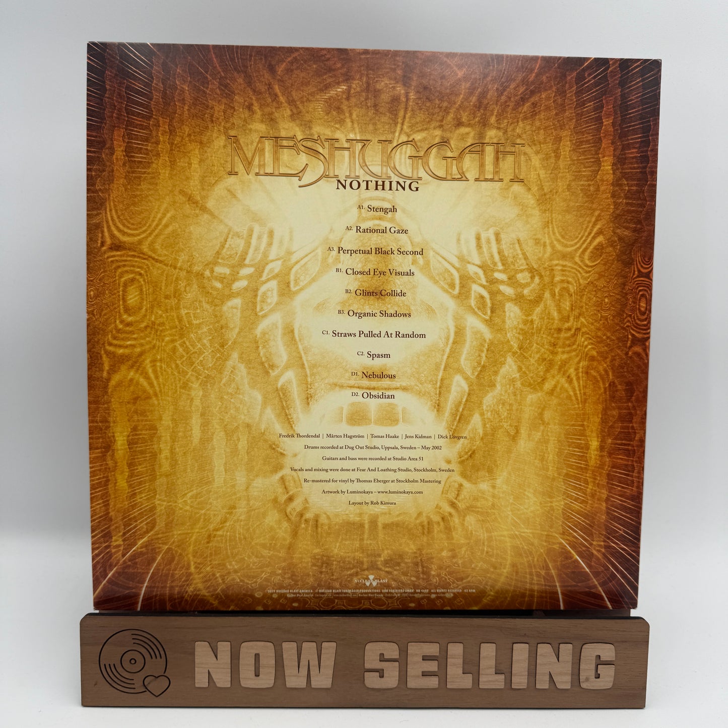 Meshuggah - Nothing Vinyl LP Alt Cover Reissue Brown / Orange Swirl