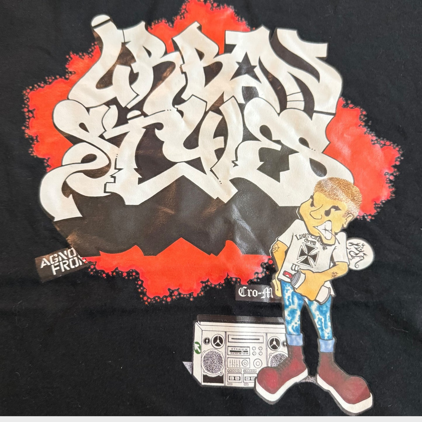 Urban Styles Tape Compilation T-Shirt Size XL Graffiti in New York Hardcore Crazy Eddie Scoundrel