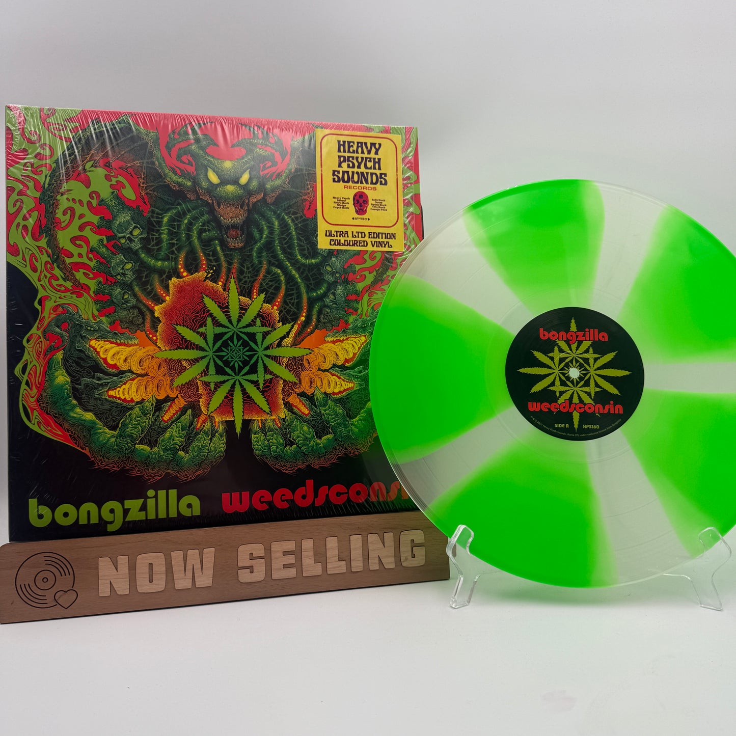 Bongzilla - Weedsconsin Vinyl LP Cornetto Clear / Green Pinwheel Ultra Limited Edition /70