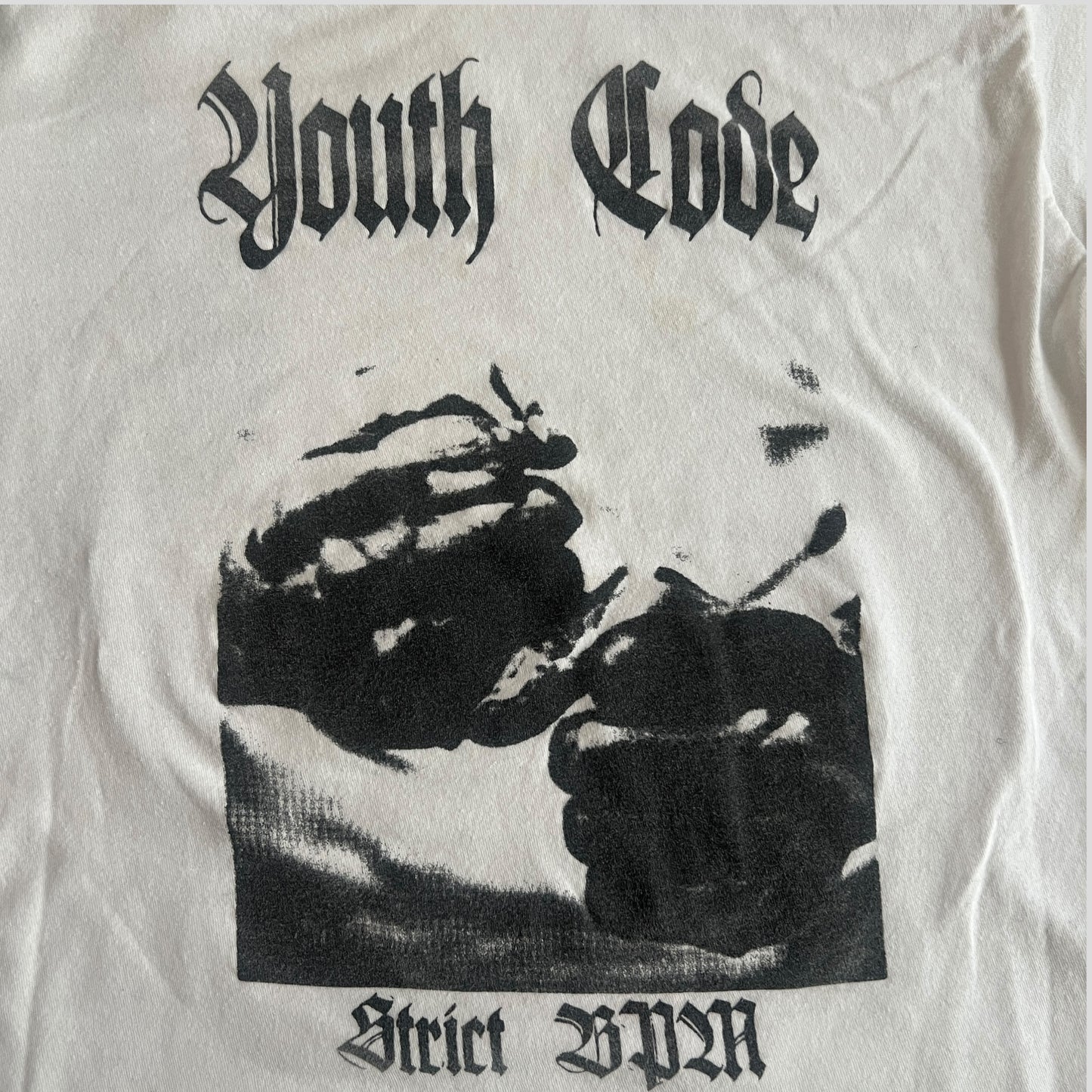 Youth Code Band Strict BPM White T-Shirt Size L