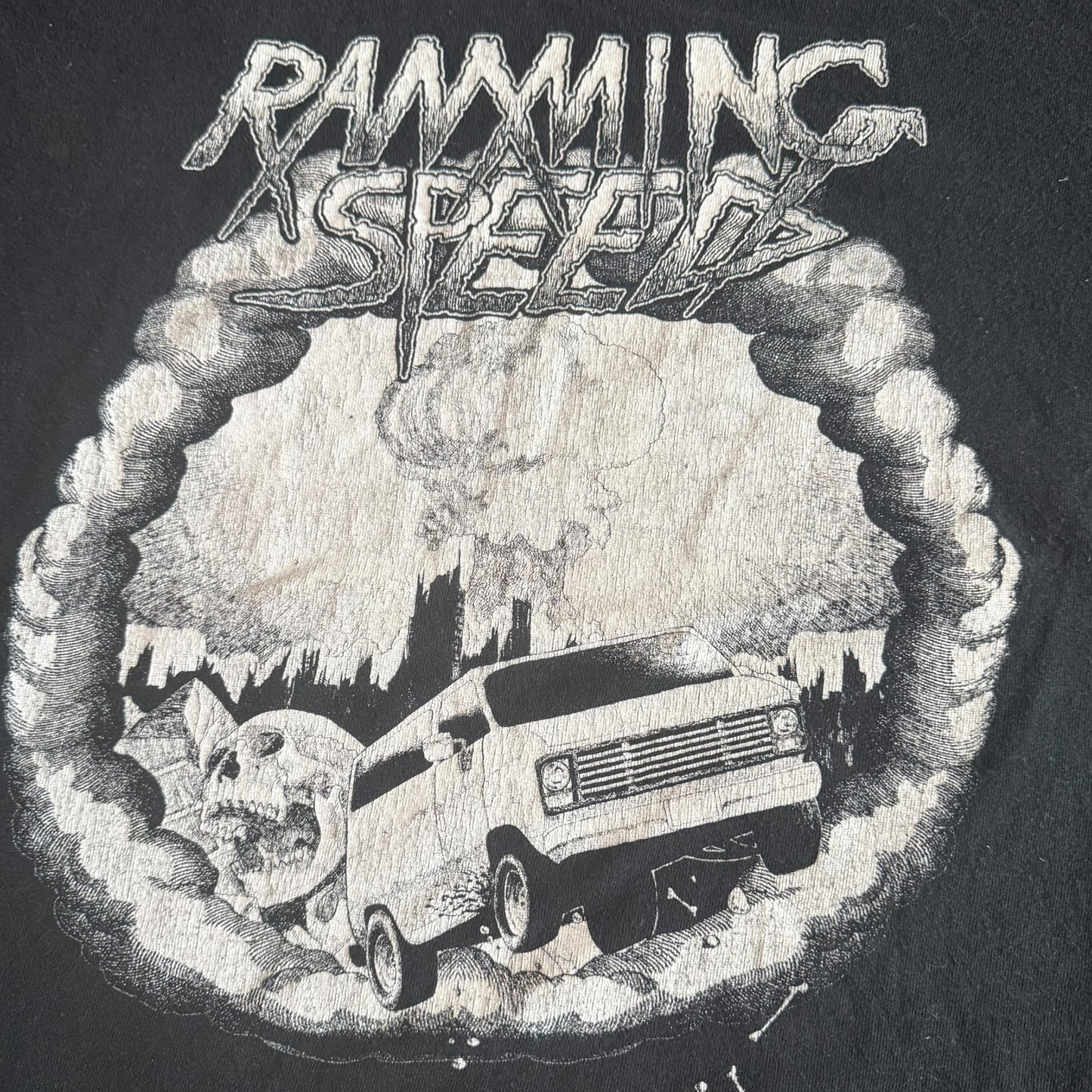 Ramming Speed Thrash Band Always Disgusted Never Surprised T-Shirt Size M