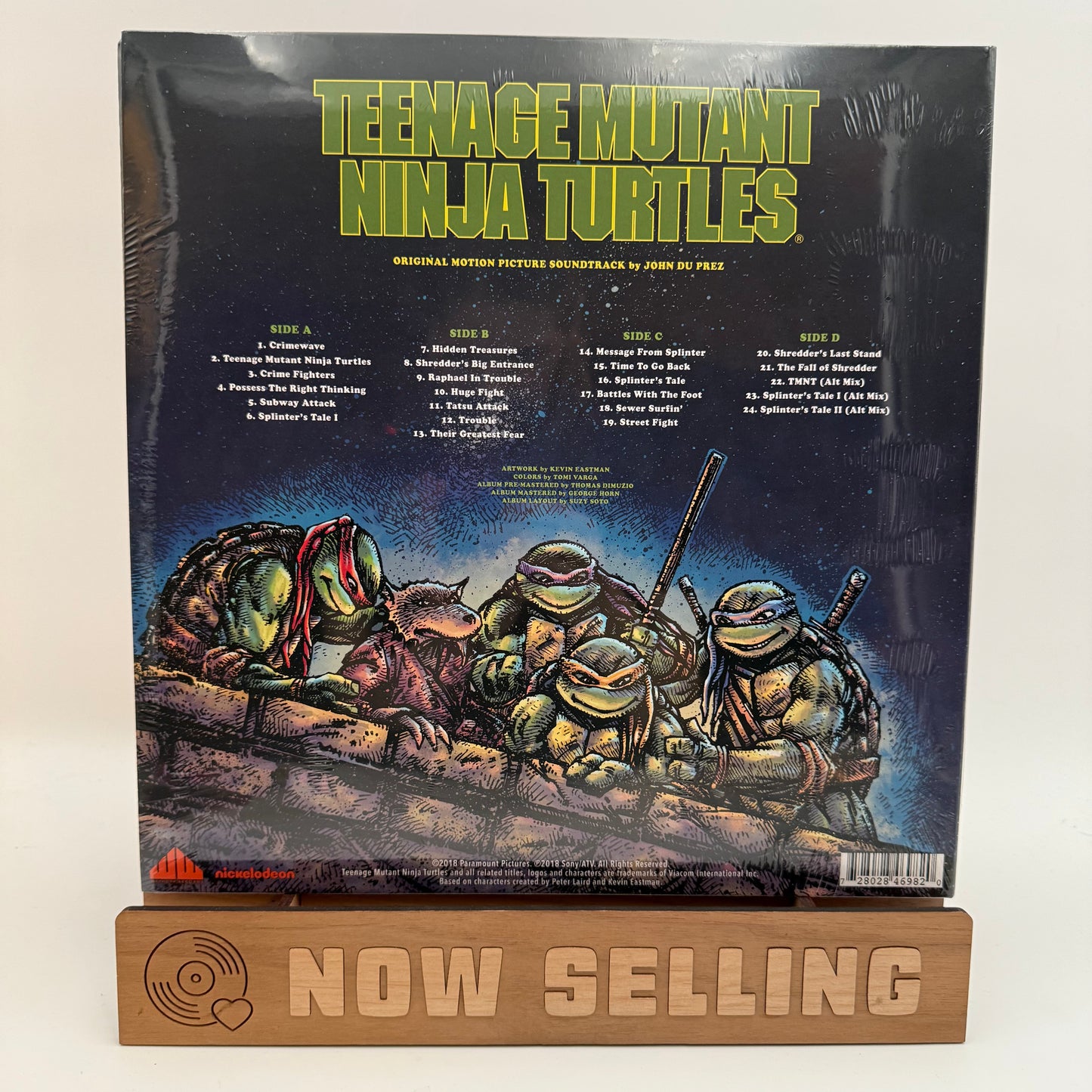 Teenage Mutant Ninja Turtles Soundtrack Vinyl LP Ninja Turtle / Shredder SEALED John Du Prez John Du Prez