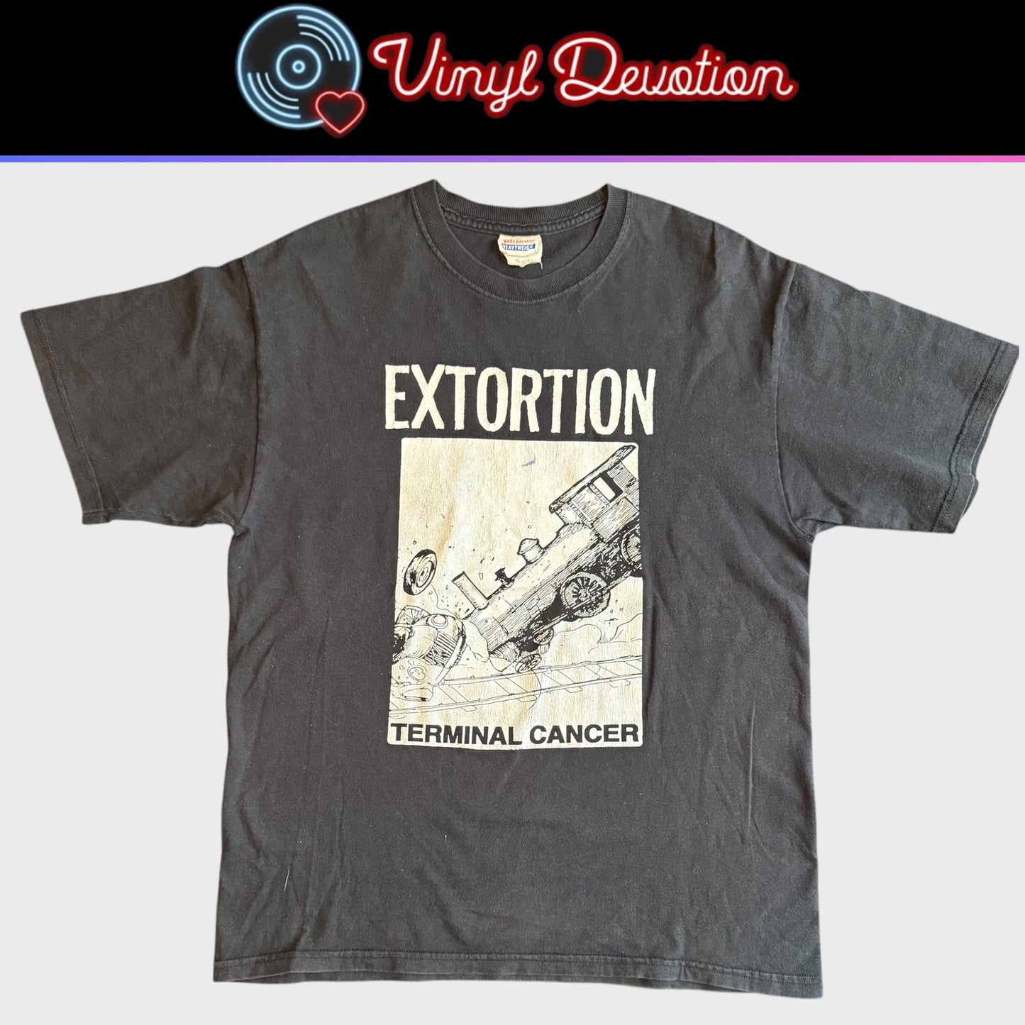 Extortion Band Terminal Cancer T-Shirt Size M