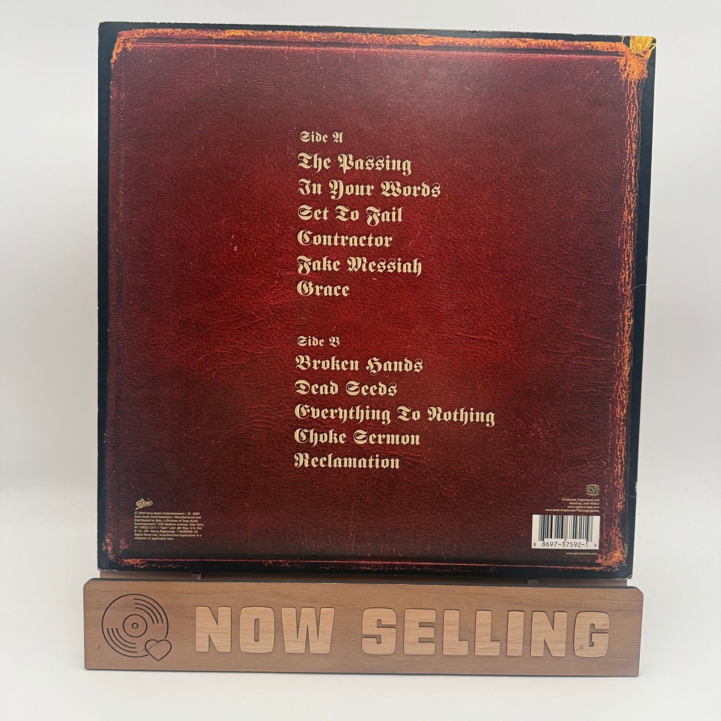 Lamb Of God - Wrath Vinyl LP Original 1st Press