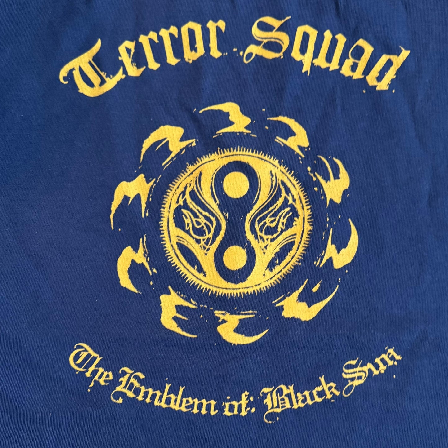 Terror Squad Thrash Band The Emblem Of Black Sun Tokyo Metal Anarchy T-Shirt Size L