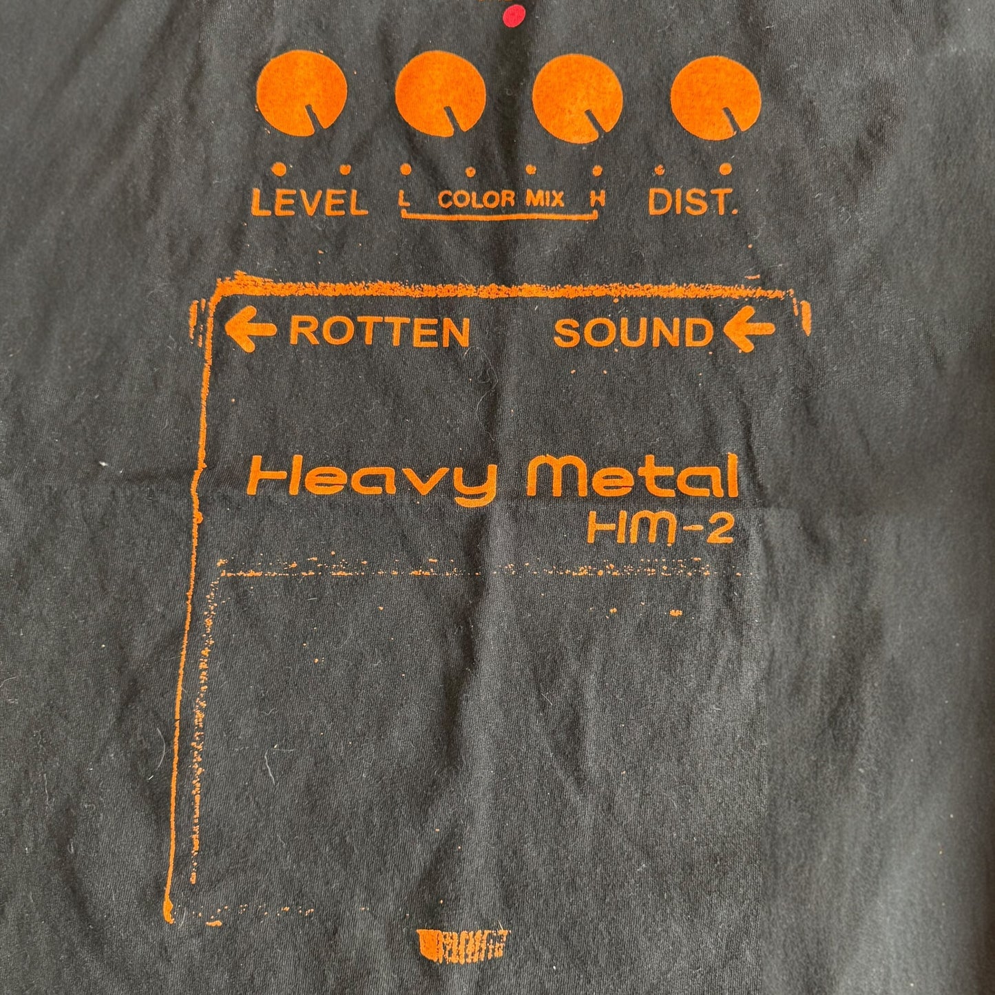 Rotten Sound Band Heavy Metal Pedal HM-2 T-Shirt Size L