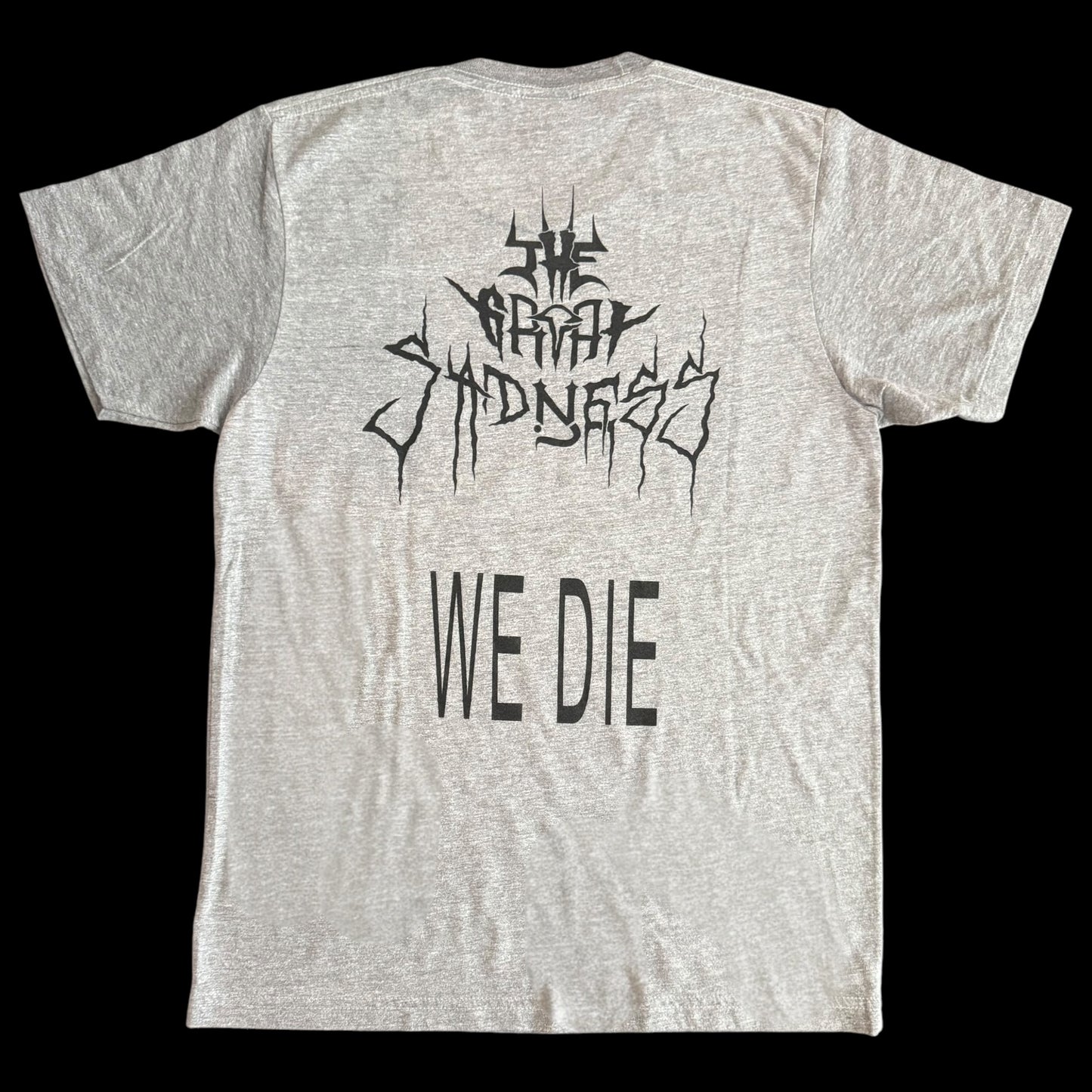 The Great Sadness Band Vomit / We Die Light Gray T-Shirt M