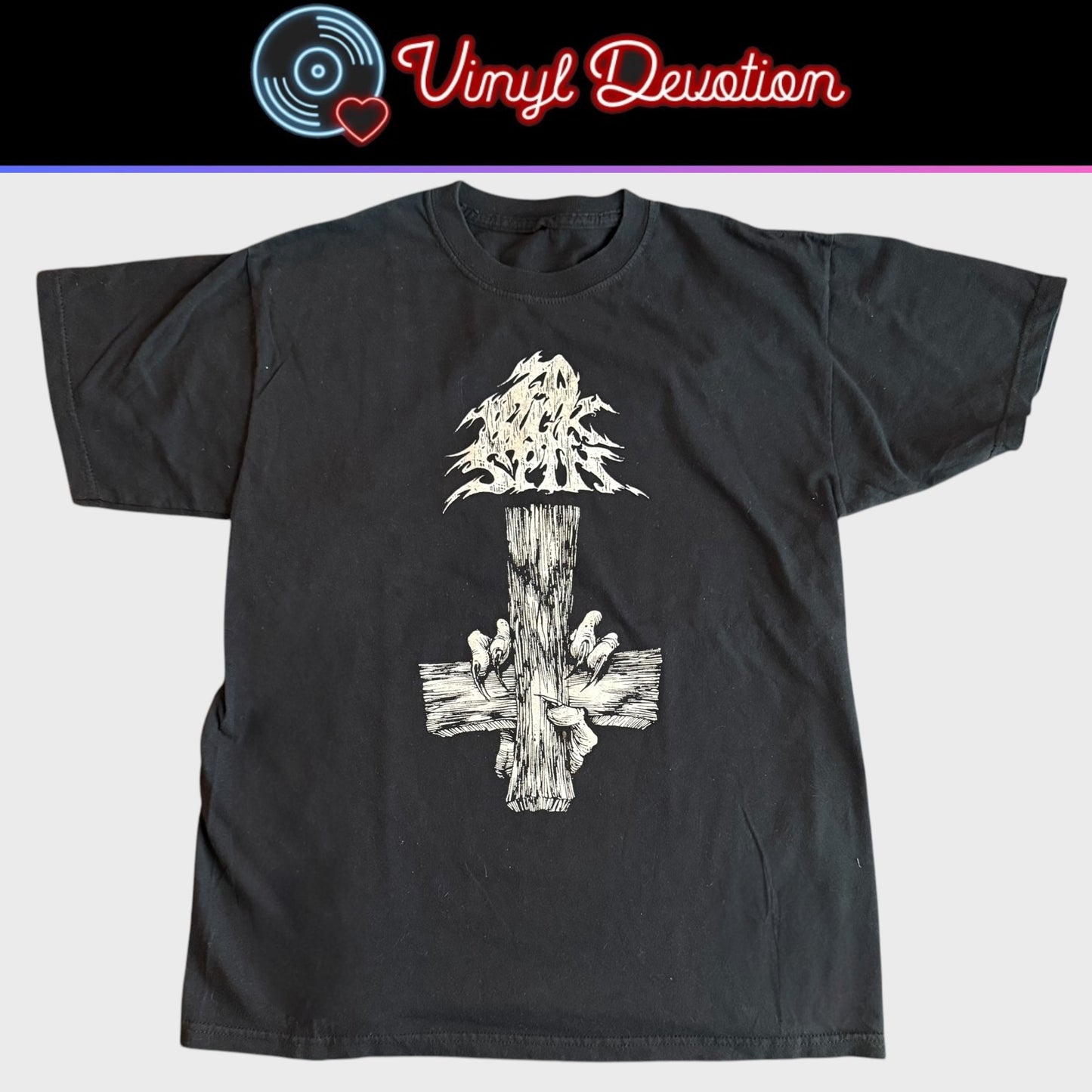 20 Buck Spin Record Label Petrine Cross T-Shirt Size L Fulci Yob Oranssi Pazuzu Tomb Mold