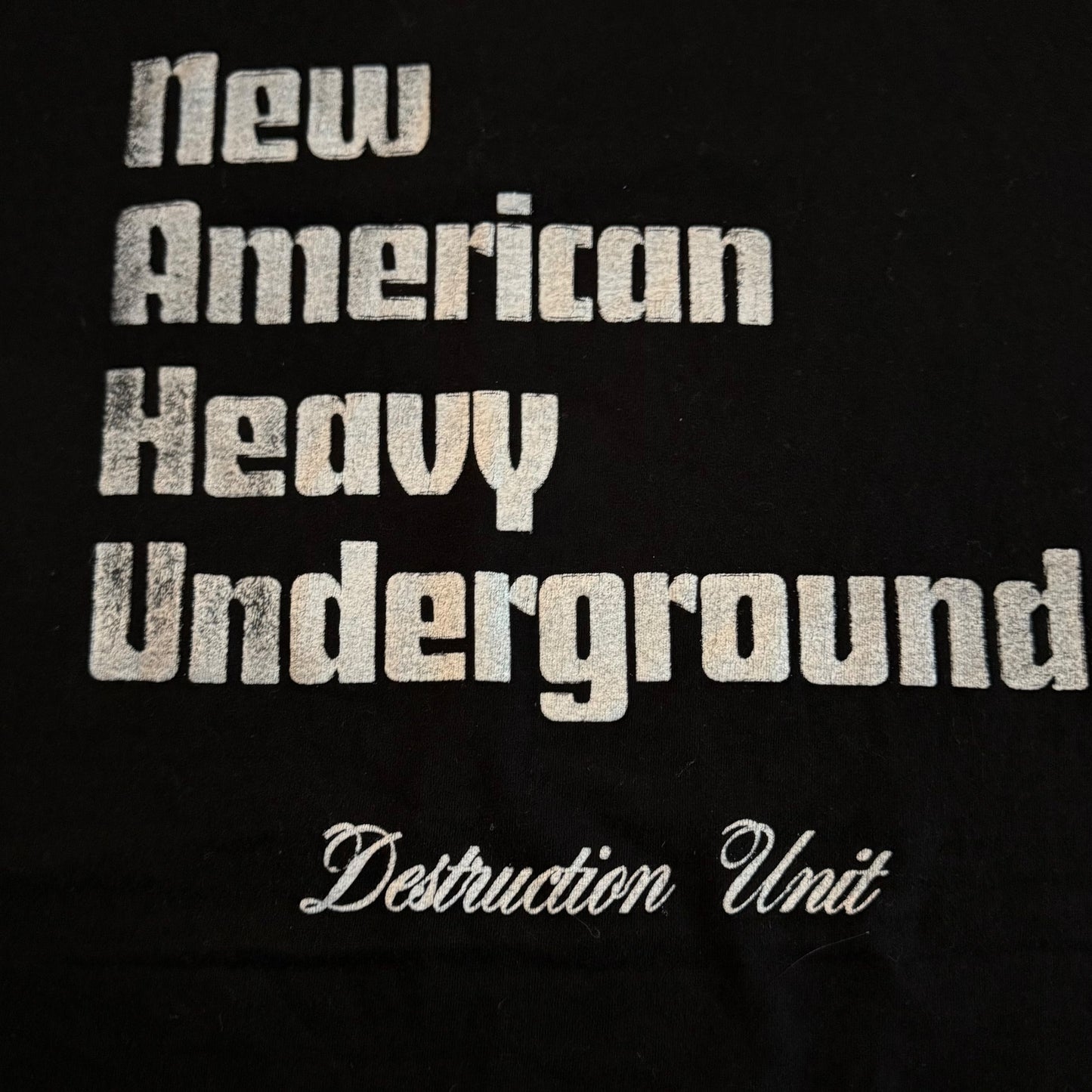 Destruction Unit Band New American Heavy Underground T-Shirt Size L Marshstepper