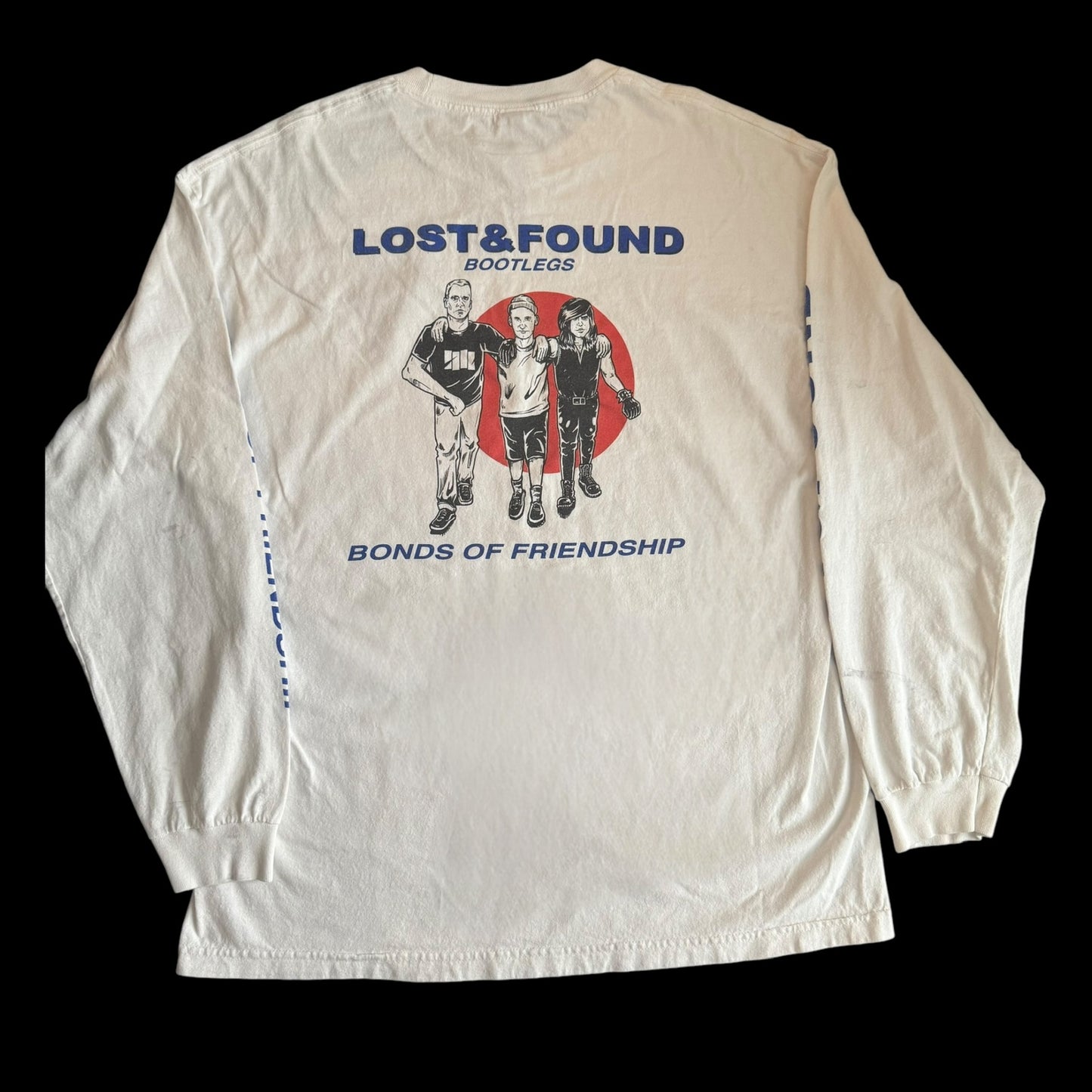 Lost And Found Bootlegs Bonds Of Friendship Henry, Ian, Glenn Long Sleeve T-Shirt Size XL