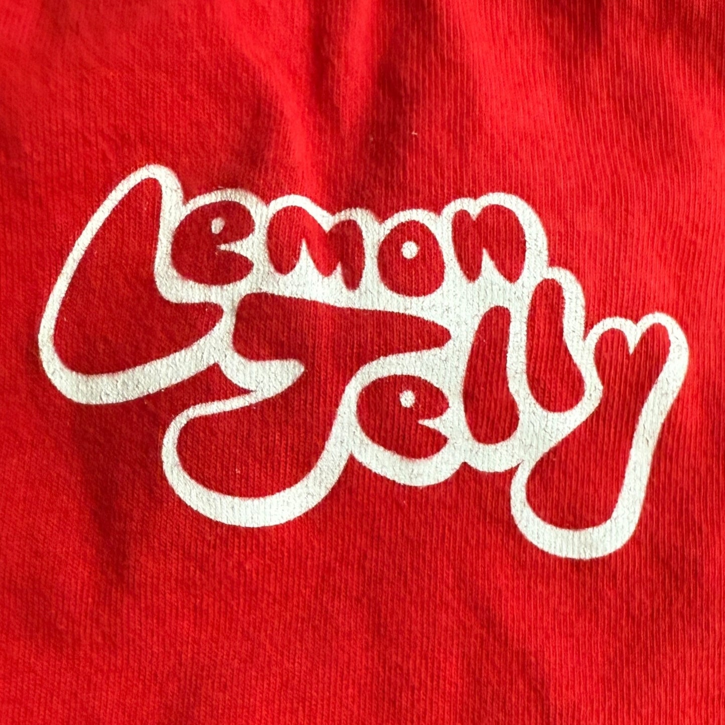 Lemon Jelly Band Lemonjelly.ky Y2K Vintage Red T-Shirt Size Womens Small