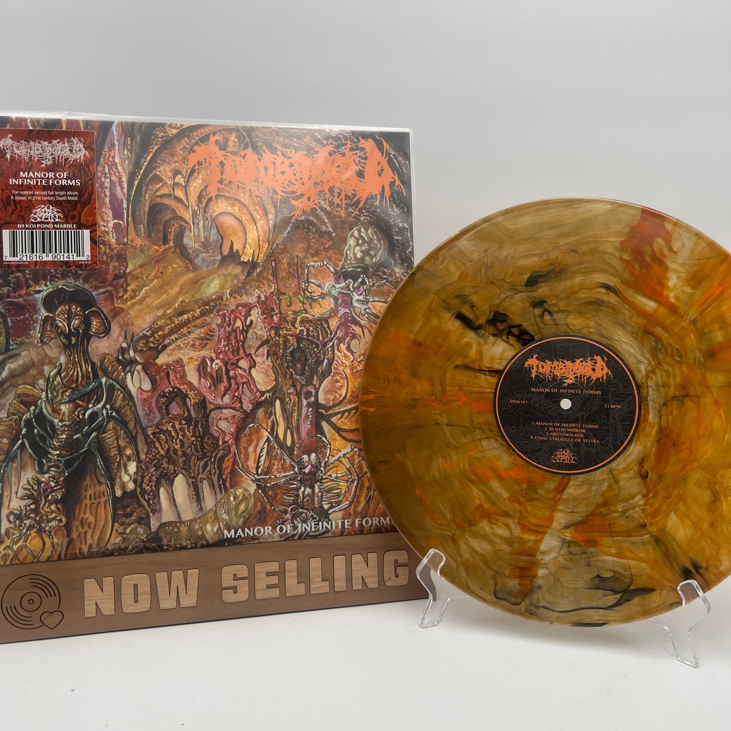 Tomb Mold - Manor Of Infinite Forms Vinyl LP Repress Clear Black Orange Swirl