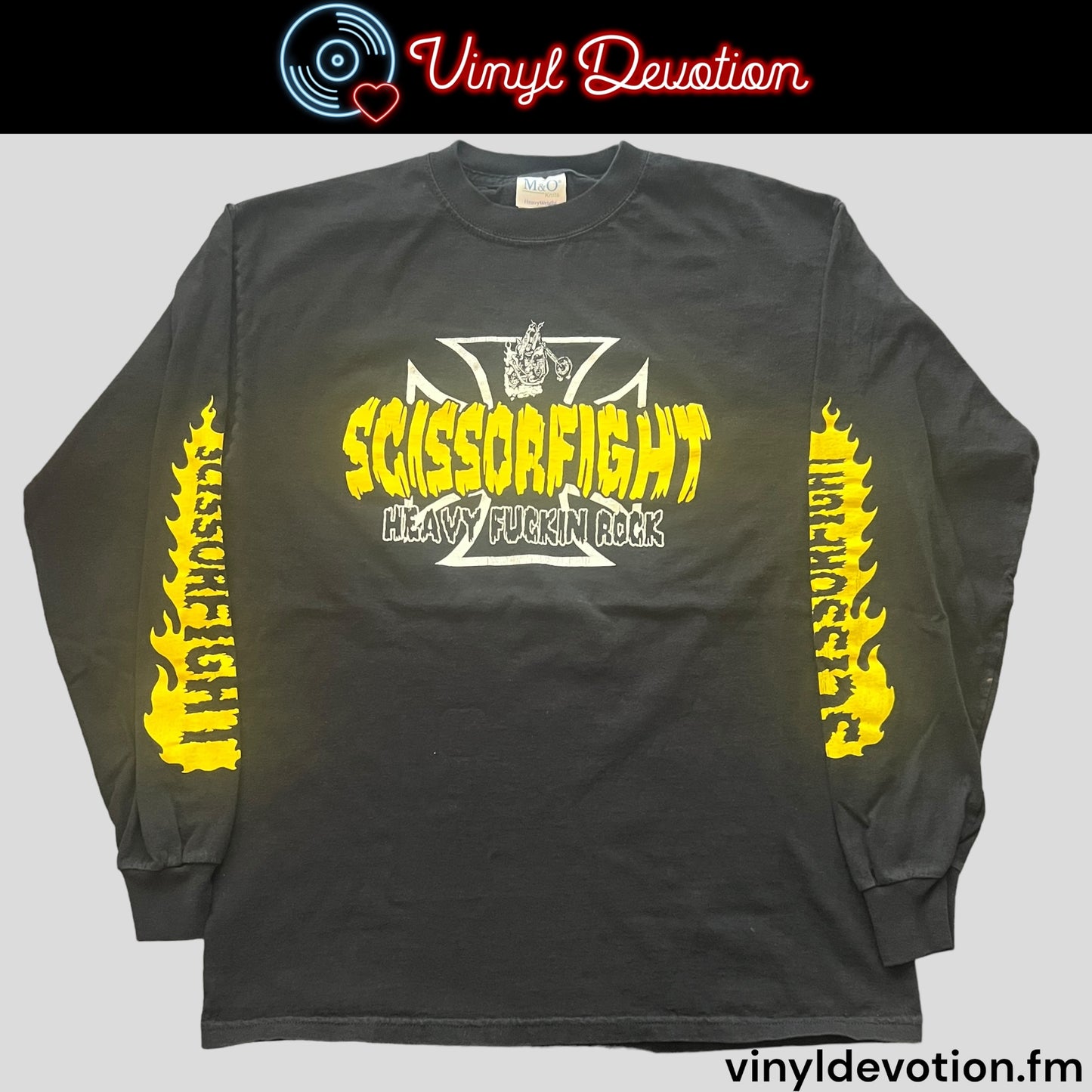 Scissorfight Band Heavy Fucking Rock Long Sleeve T-Shirt Size Large