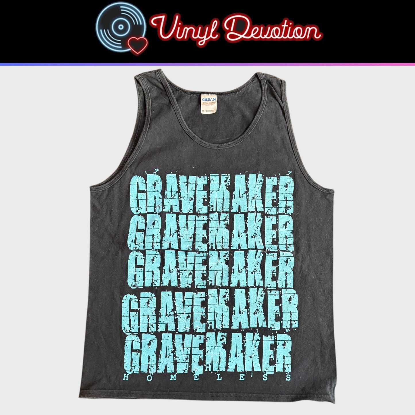 Grave Maker Band Homeless - World Wide Hardcore Tank Top Size M