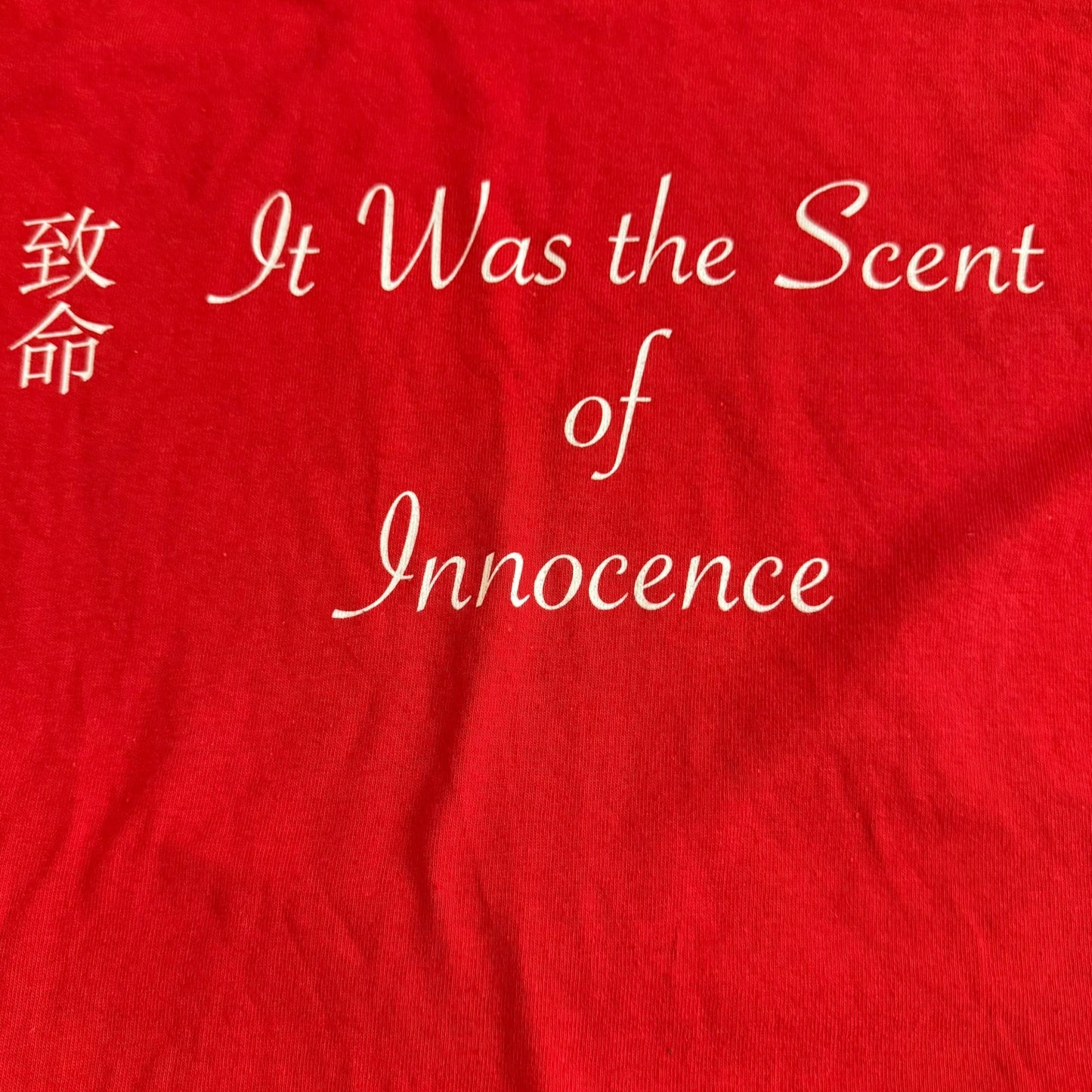 Fatal Jamz Band It Was The Scent Of Innocence Red Long Sleeve T-Shirt Size S