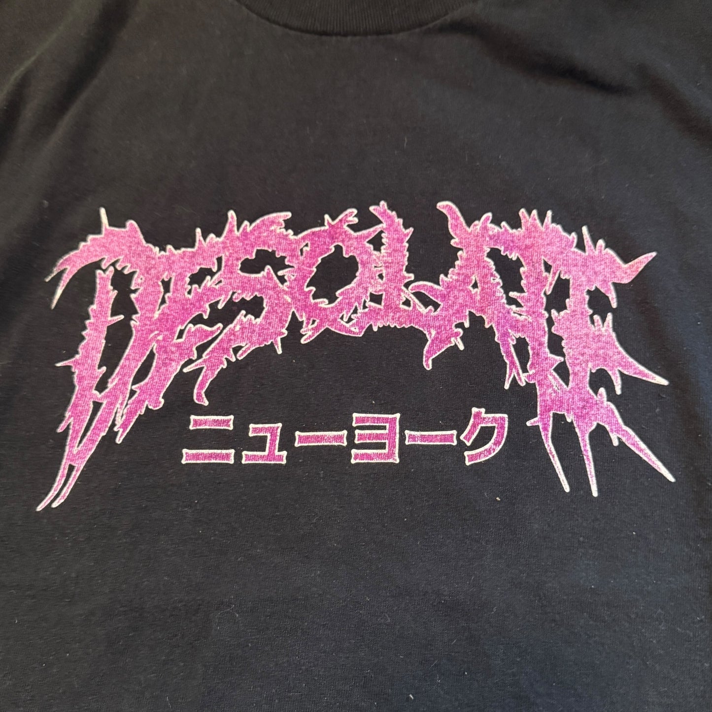 Desolate NY Metalcore Band Pink Logo T-Shirt Size XL