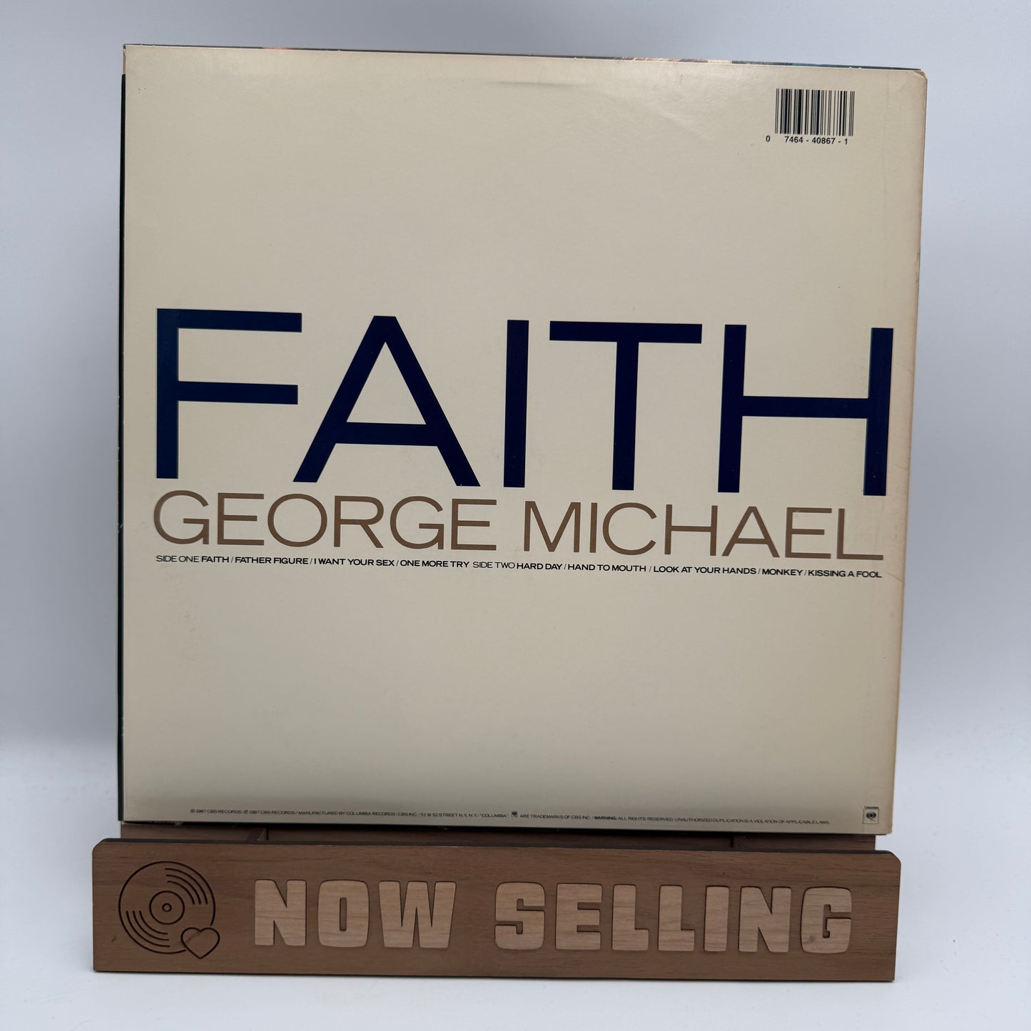 George Michael - Faith Vinyl LP Original 1st Press Carrollton Vlado Lacquer Cutting