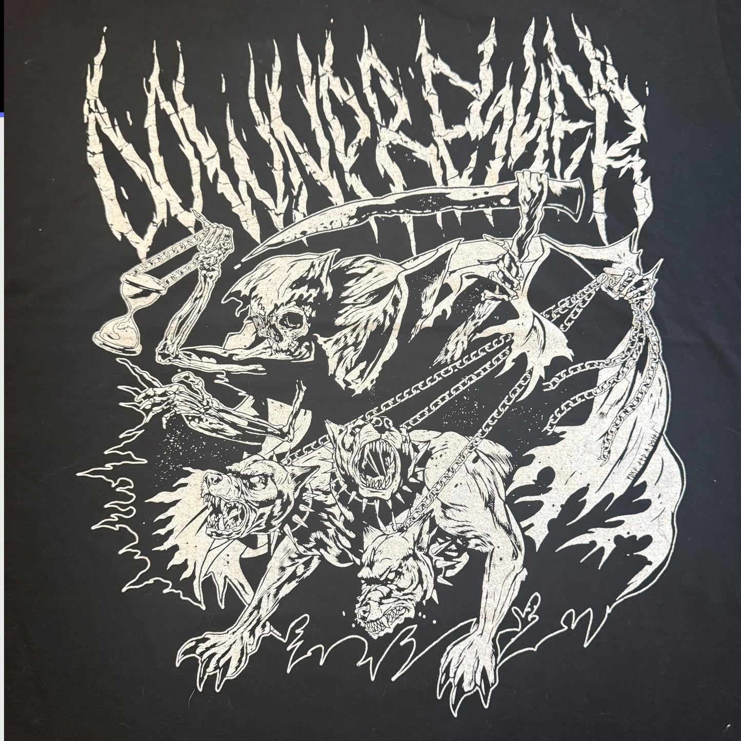Downpresser Band Cerberus T-Shirt Size XL Twitching Tongues Minus God's Hate