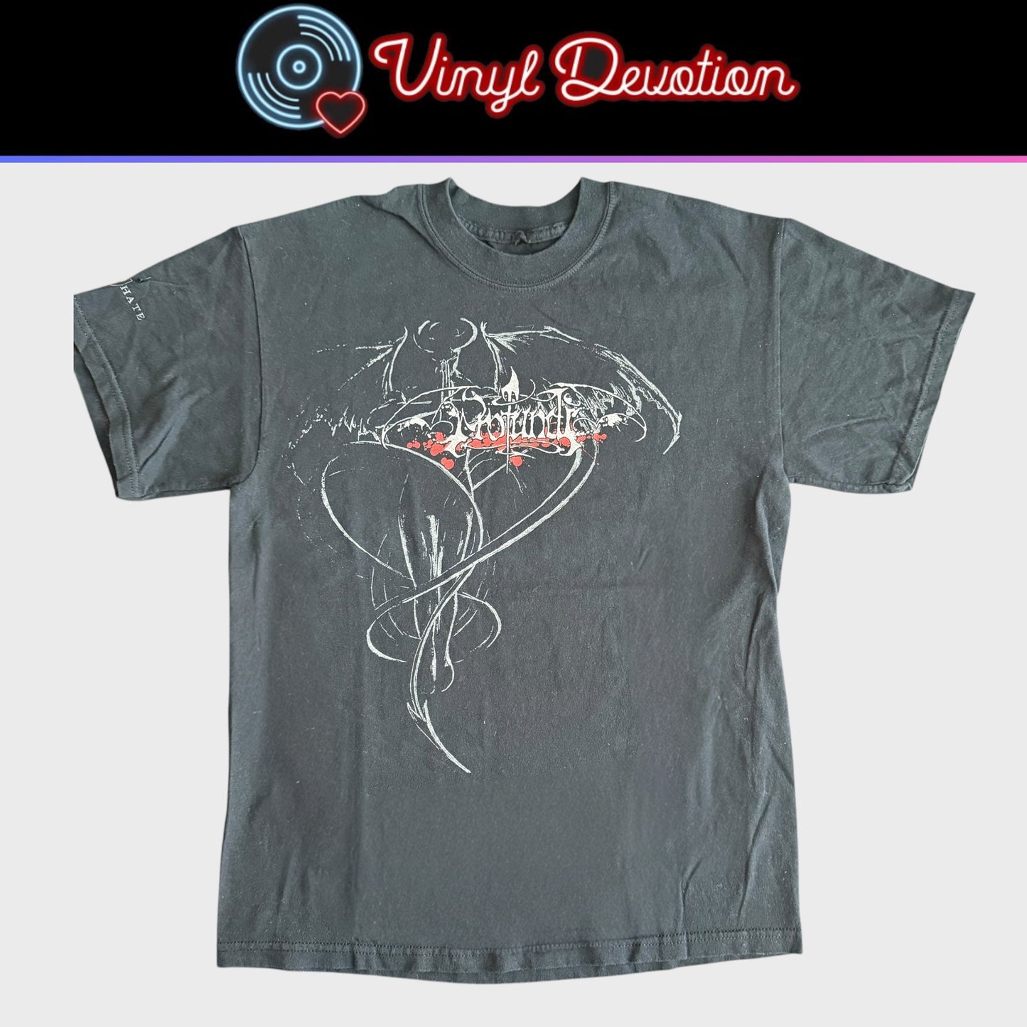 Profundi Black Metal Band The Omega Rising Vintage T-Shirt Size M