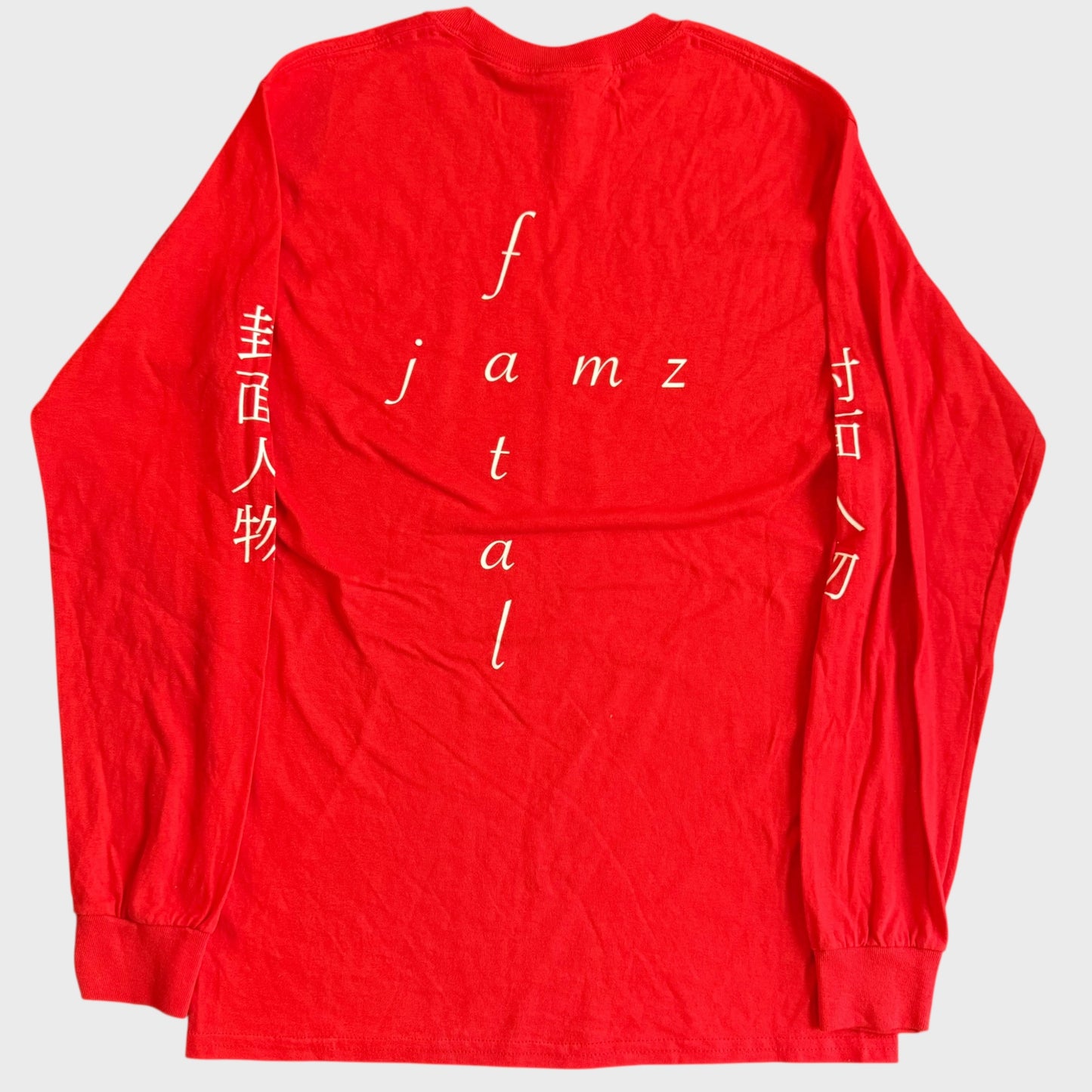 Fatal Jamz Band It Was The Scent Of Innocence Red Long Sleeve T-Shirt Size S