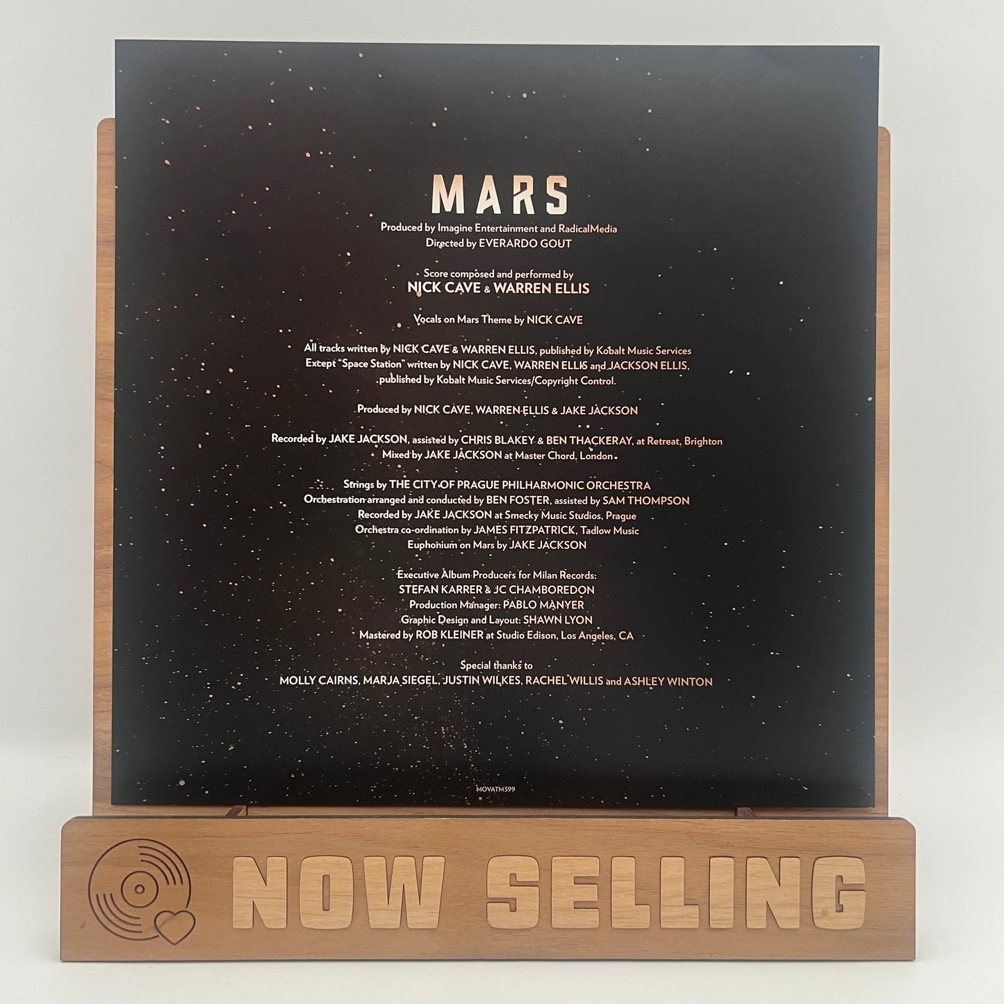 Mars Soundtrack Nick Cave & Warren Ellis Nat Geo Vinyl LP Yellow Flame Numbered