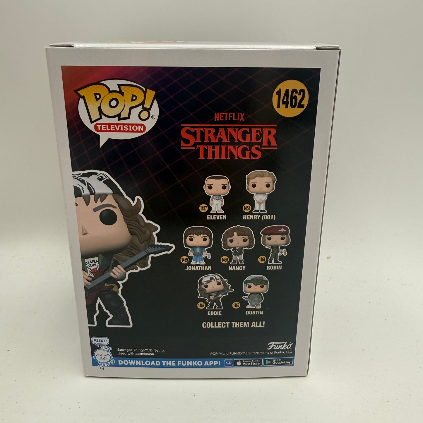 Funko POP! Television Eddie w/Guitar Stranger Things Vinyl Figure #1462