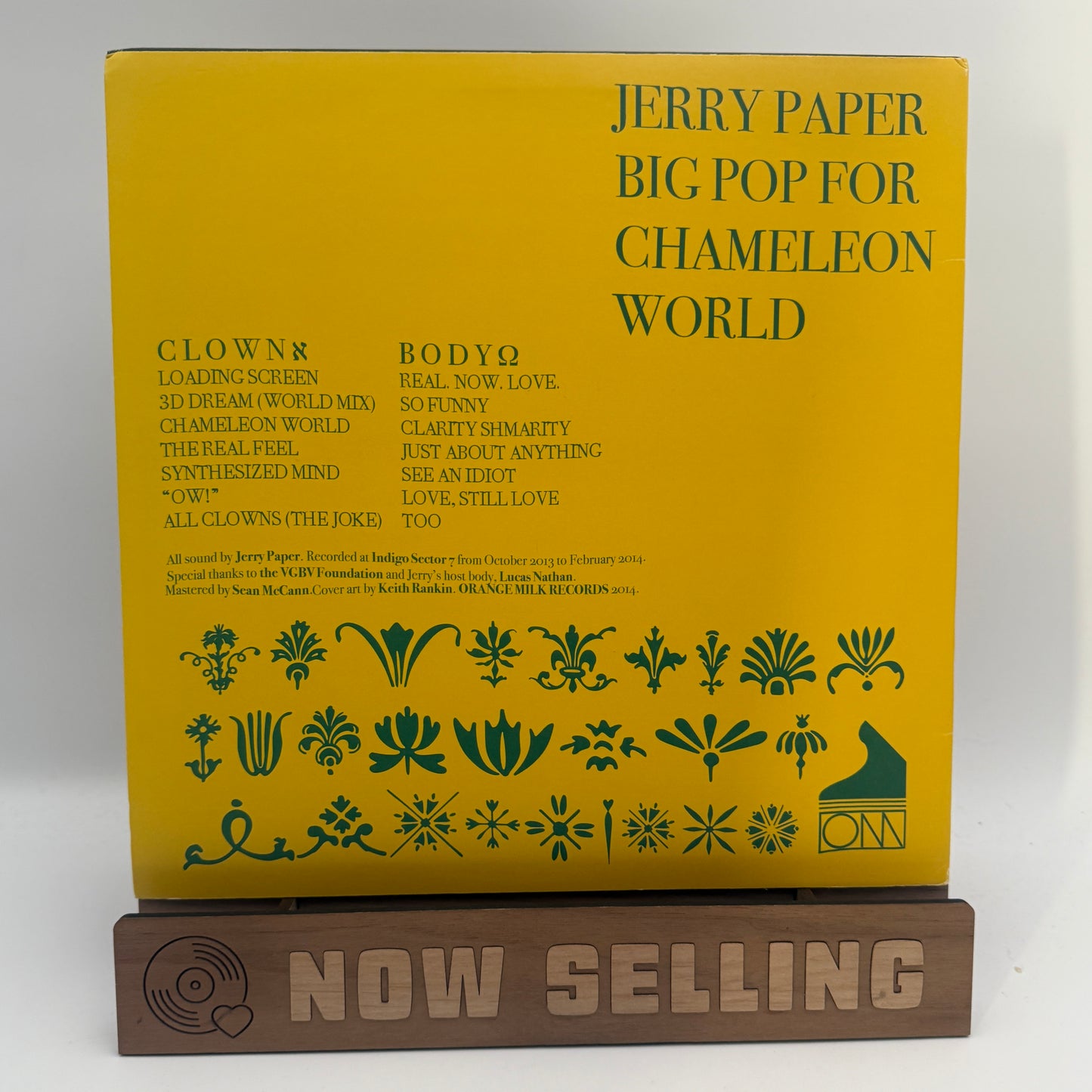 Jerry Paper - Big Pop For Chameleon World Vinyl LP
