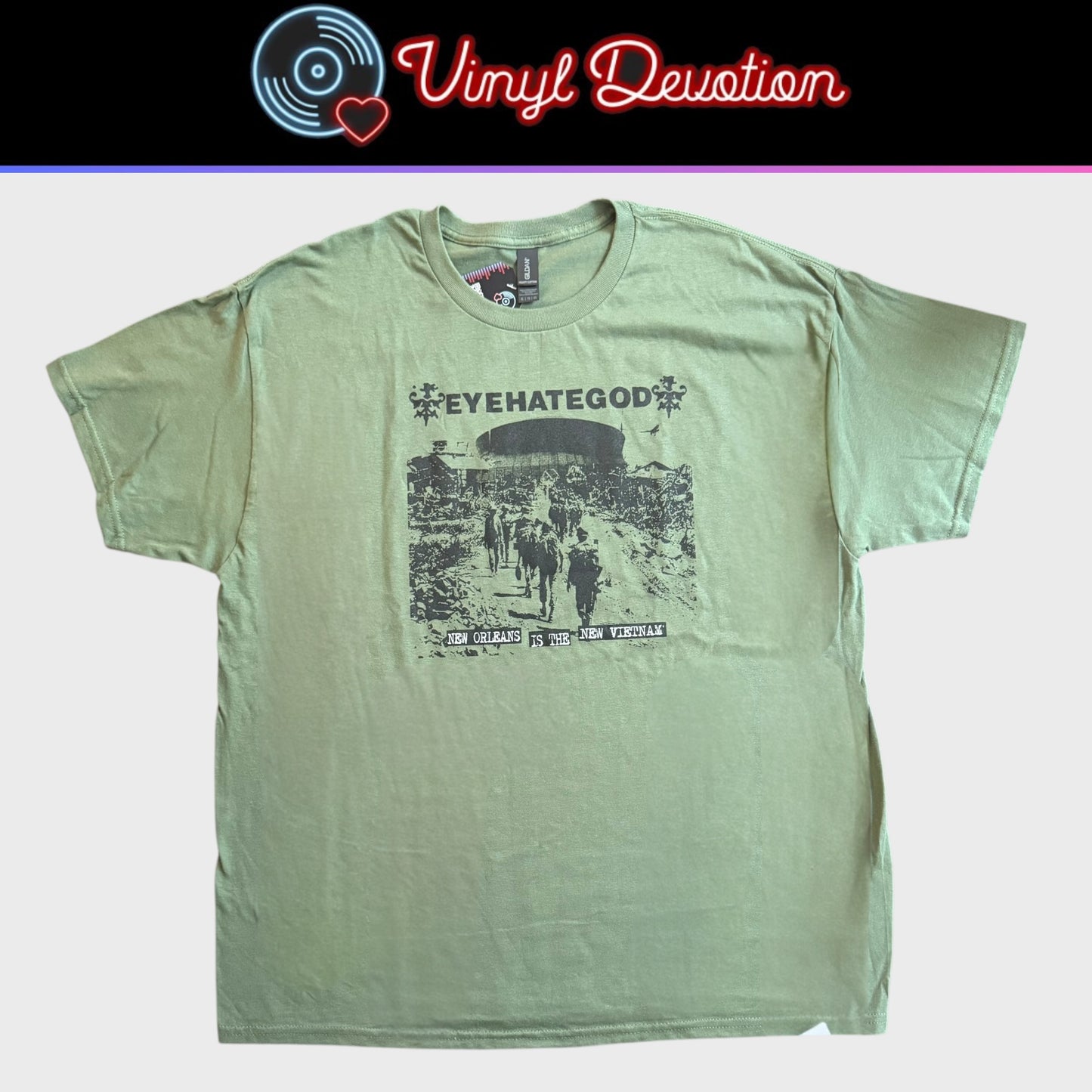 EyeHateGod Band New Orleans Is The New Vietnam Green T-Shirt Size XL