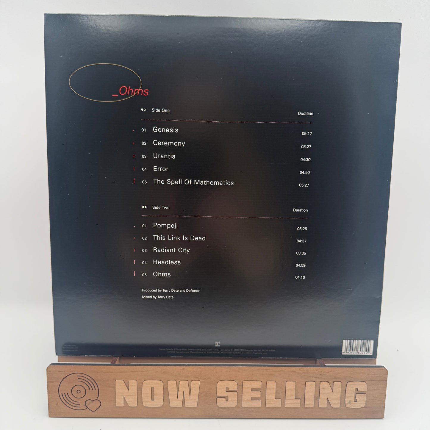Deftones - Ohms Vinyl LP Black Original 1st Press