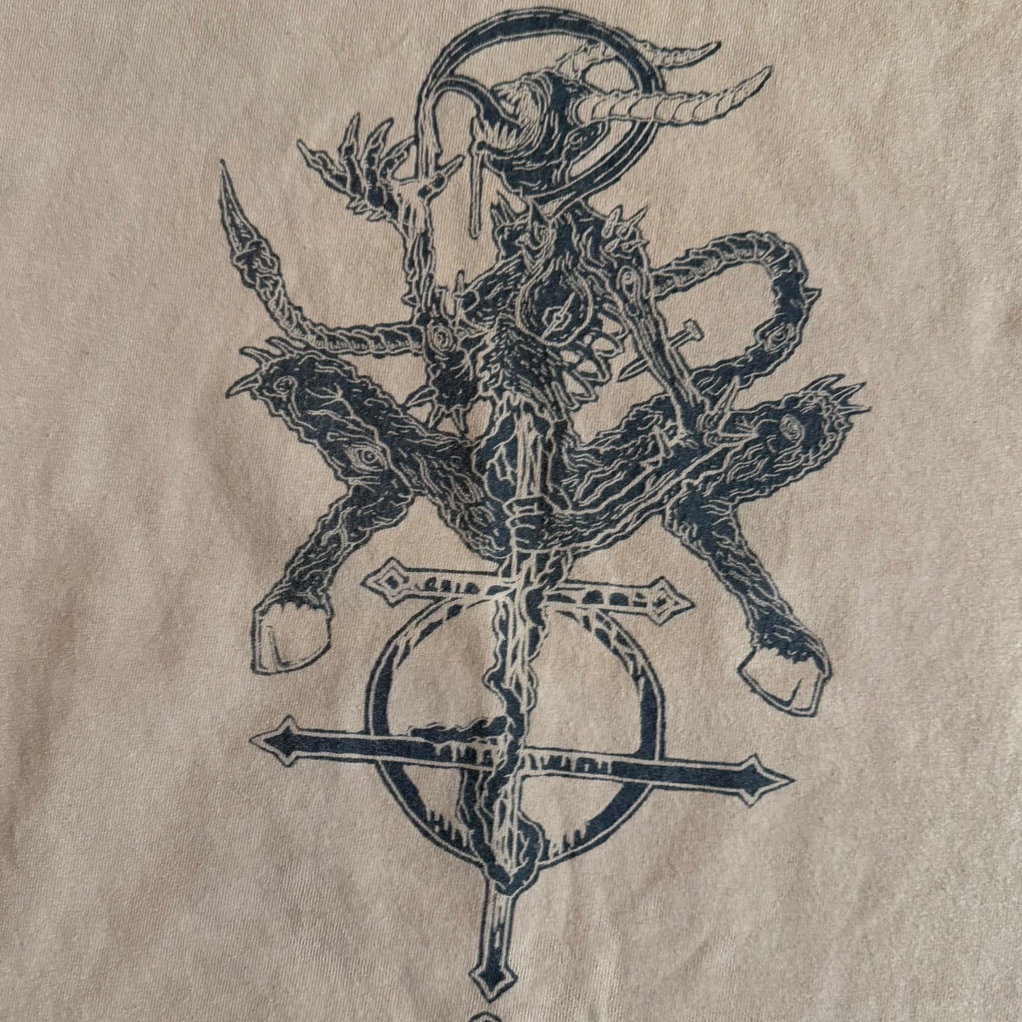 Putrisect Band Chaos Awaits Tan T-Shirt Size S