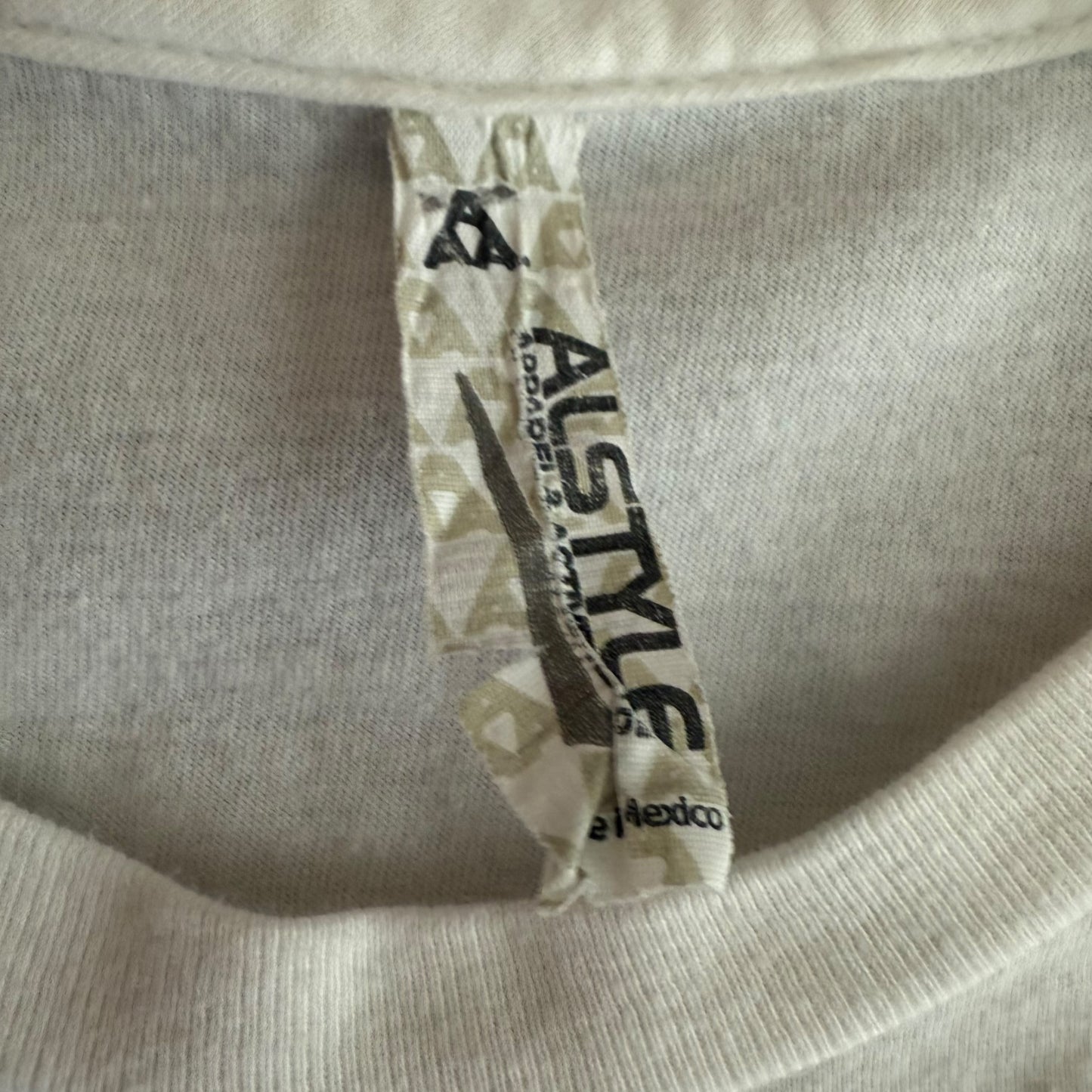 Ascetic House Record Label White T-Shirt Size L Alister Crowley Destruction Unit Body Of Light