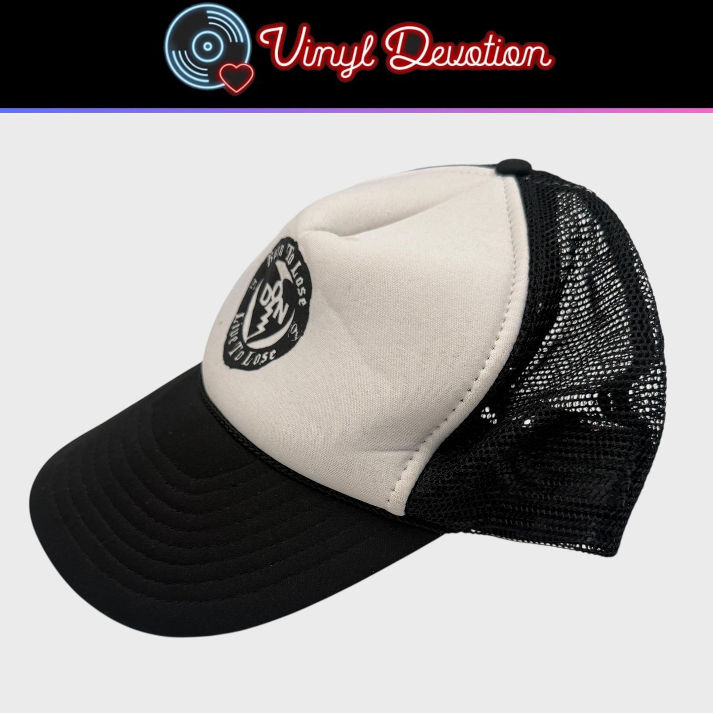 Dukes Of Nothing Band White / Black Mesh Trucker Hat Snapback Scissorfight