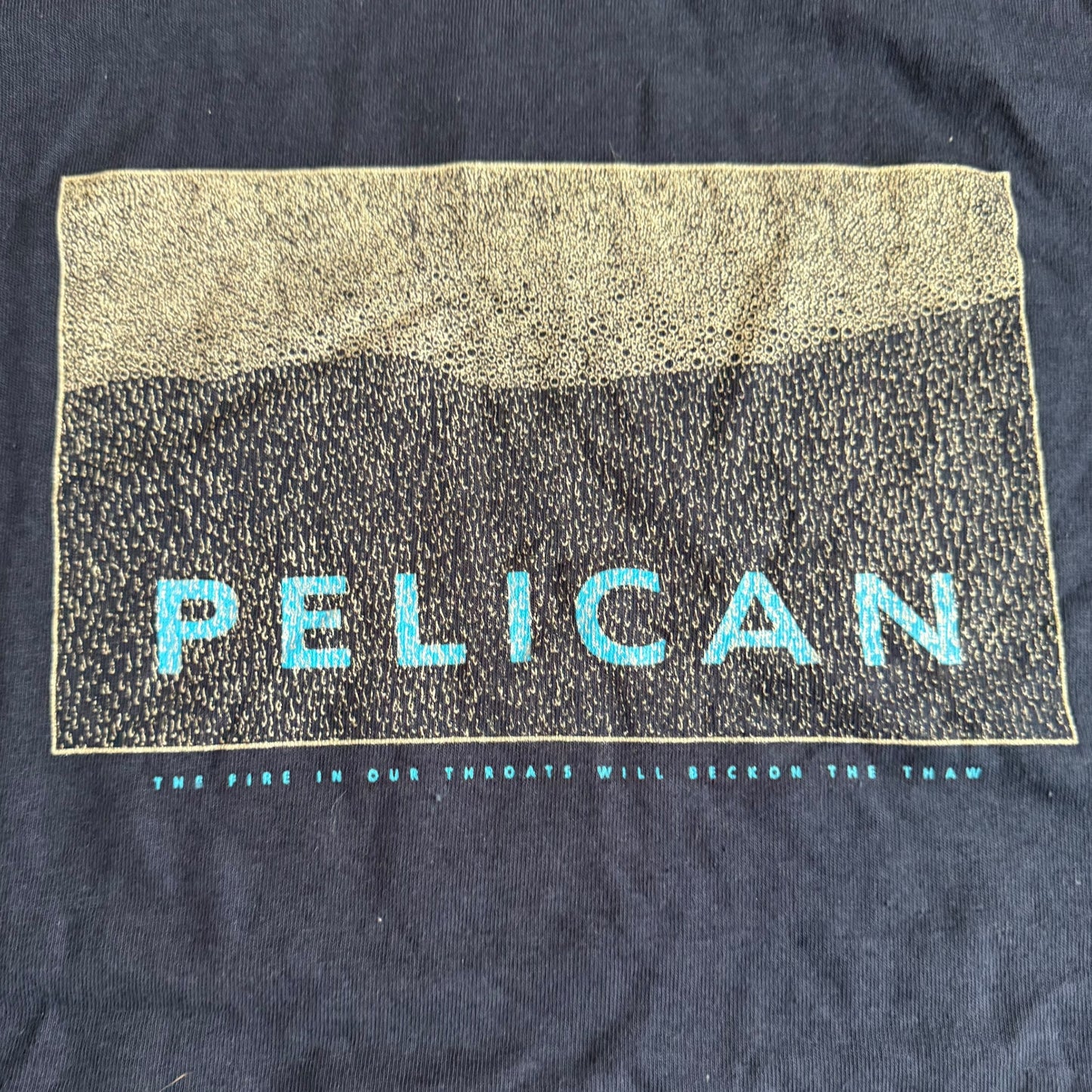 Pelican Band The Fire In Our Throats Will Beckon The Thaw Navy Blue Vintage T-Shirt Size M