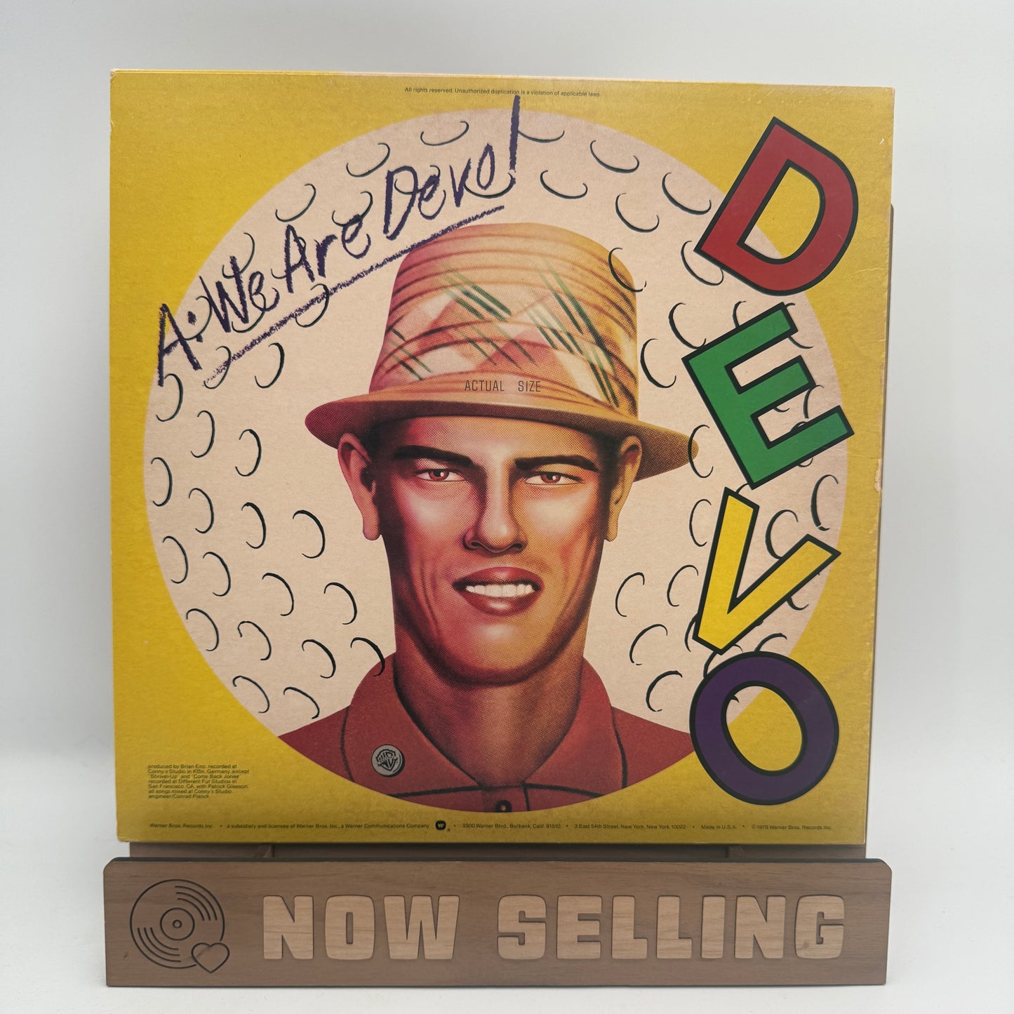 Devo - Q: Are We Not Men? A: We Are Devo! Vinyl LP Original 1st Press Winchester