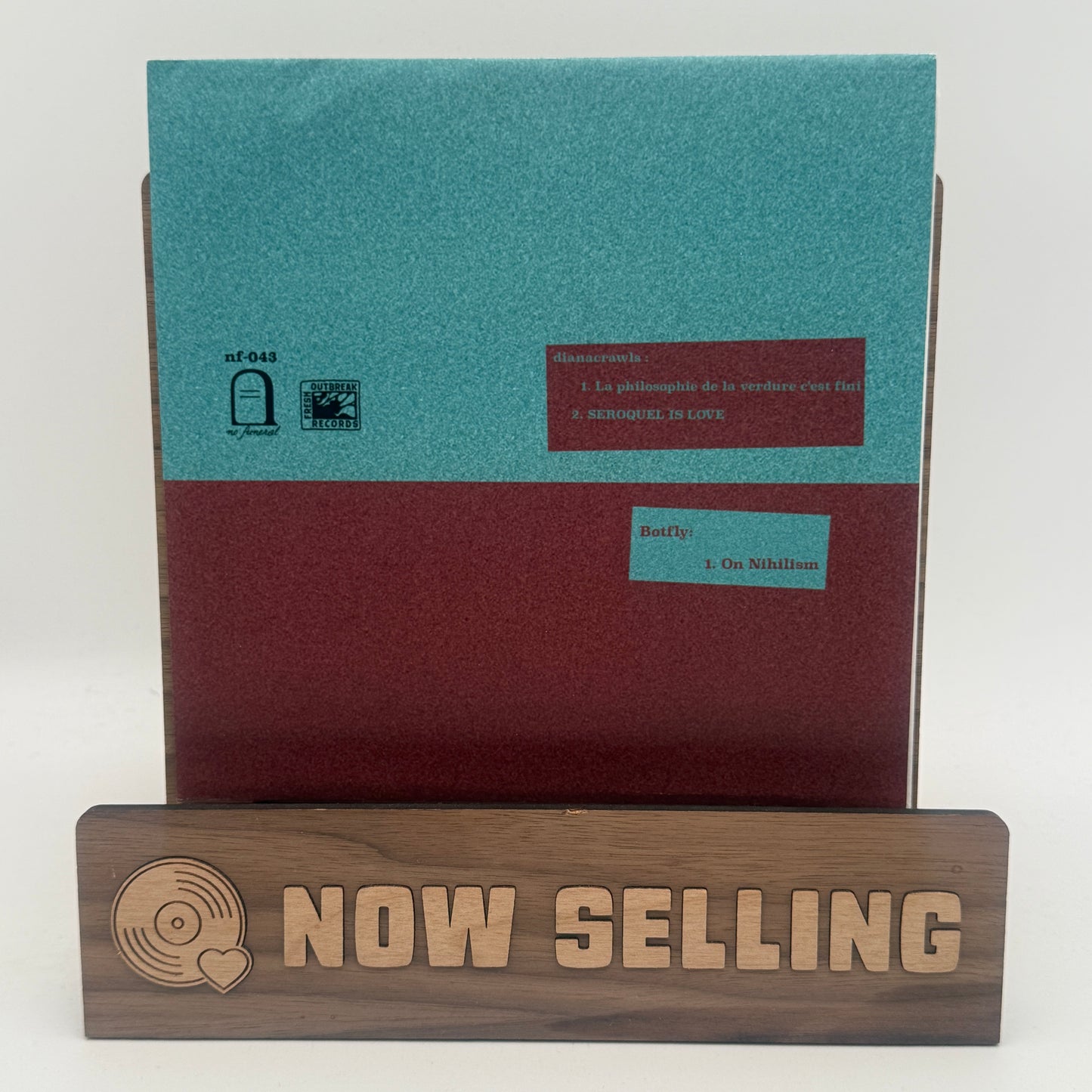 Botfly / dianacrawls - Botfly / dianacrawls Self Titled Vinyl 7" Blue w/ Red Splatter