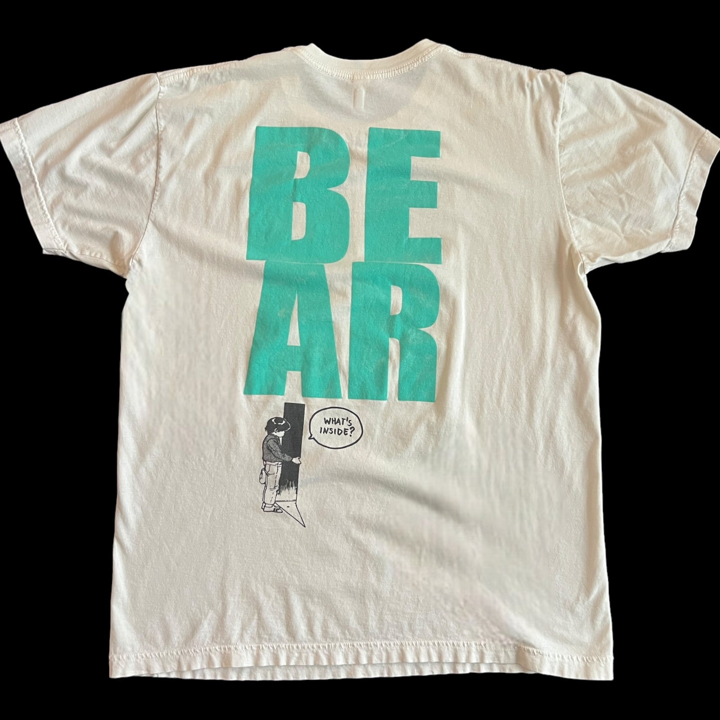 Panda Bear Band Off White T-Shirt Size L Animal Collective
