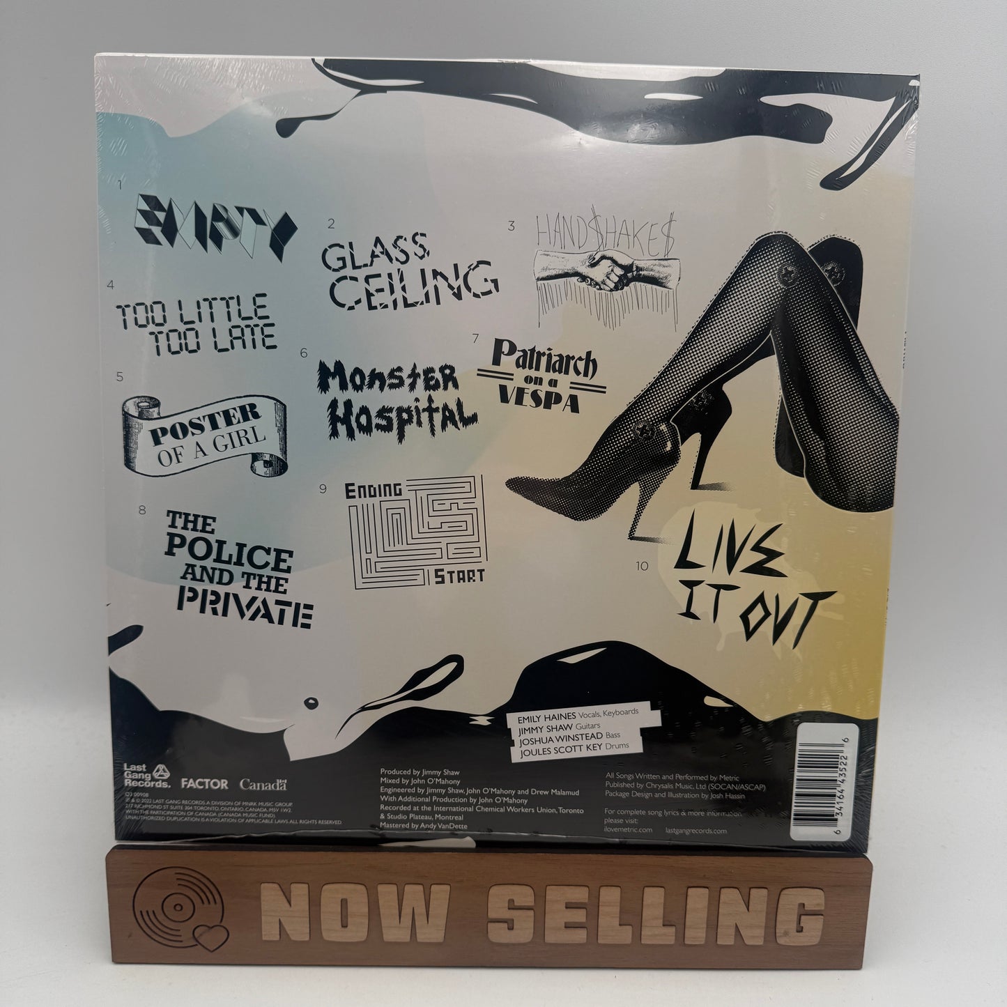 Metric - Live It Out Vinyl LP Reissue White SEALED