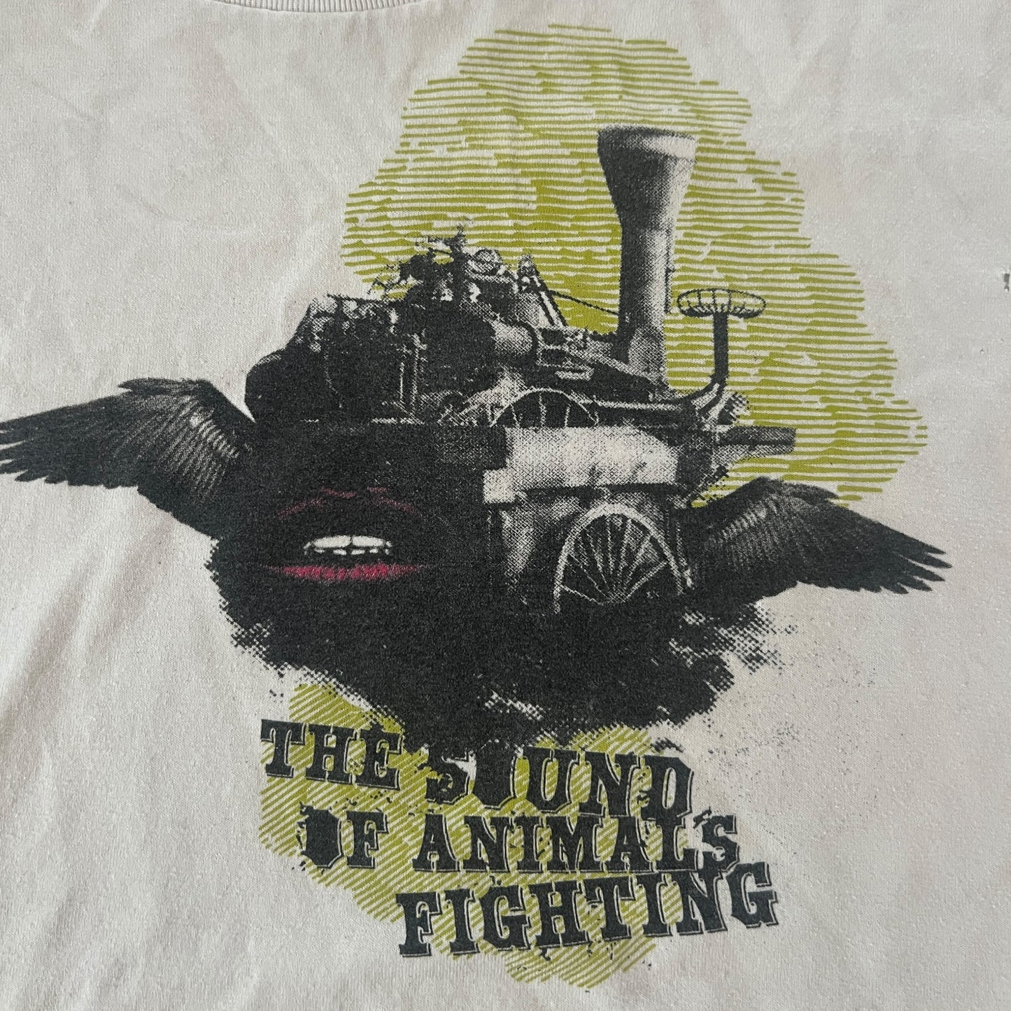 The Sound Of Animals Fighting Vintage White T-Shirt Size L RX Bandits