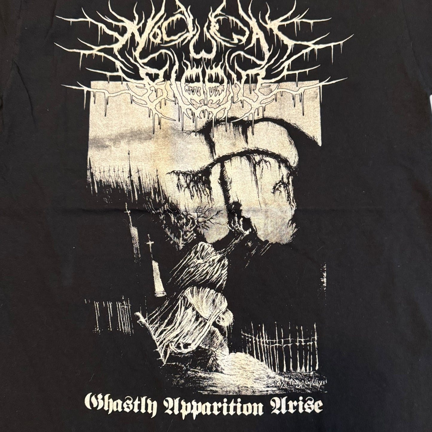 Nocturnal Blood Band Ghastly Apparition Arise Black T-Shirt Size S