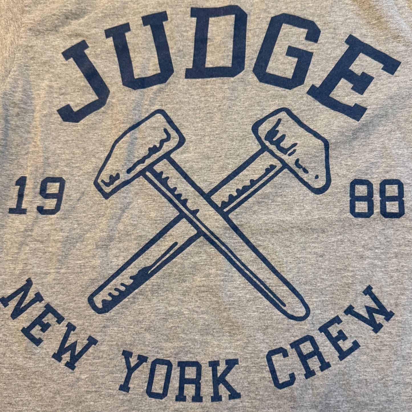 Judge Hardcore Band Black N Blue Bowl 2013 Gray T-Shirt Size M New York Crew NYHC